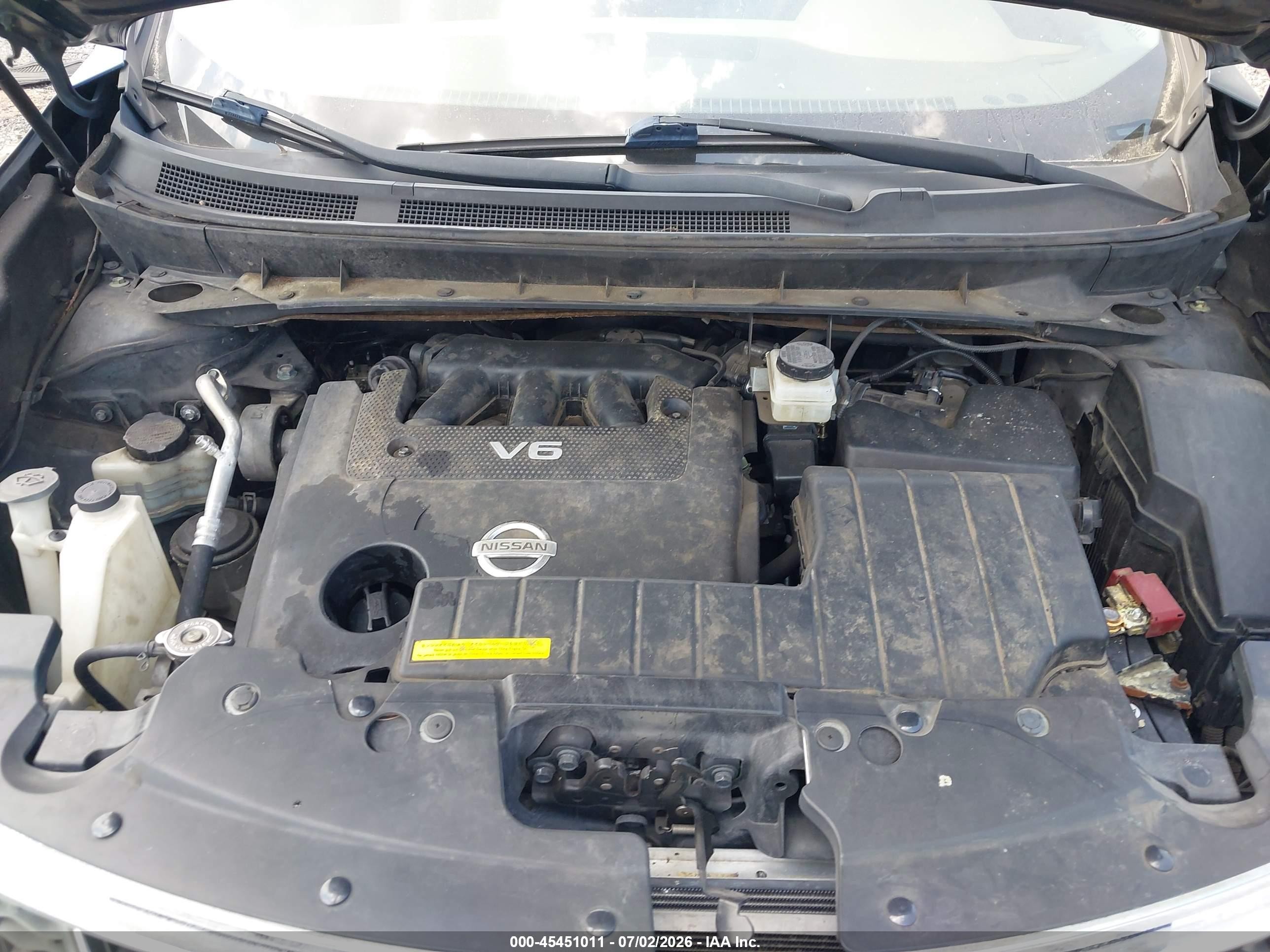 2012 Nissan Murano Le Light Blue vin: JN8AZ1MUXCW104952