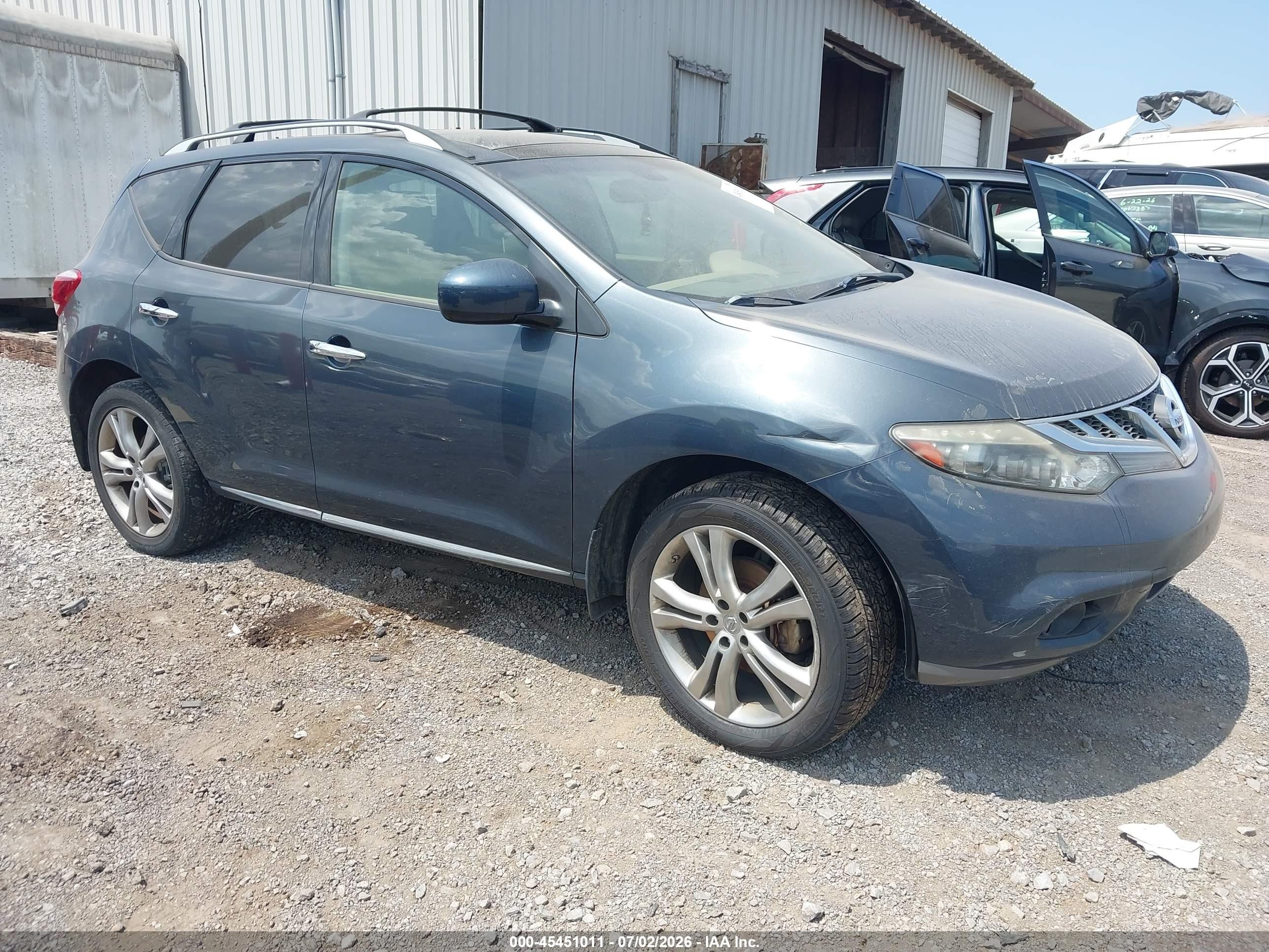 2012 Nissan Murano Le Light Blue vin: JN8AZ1MUXCW104952