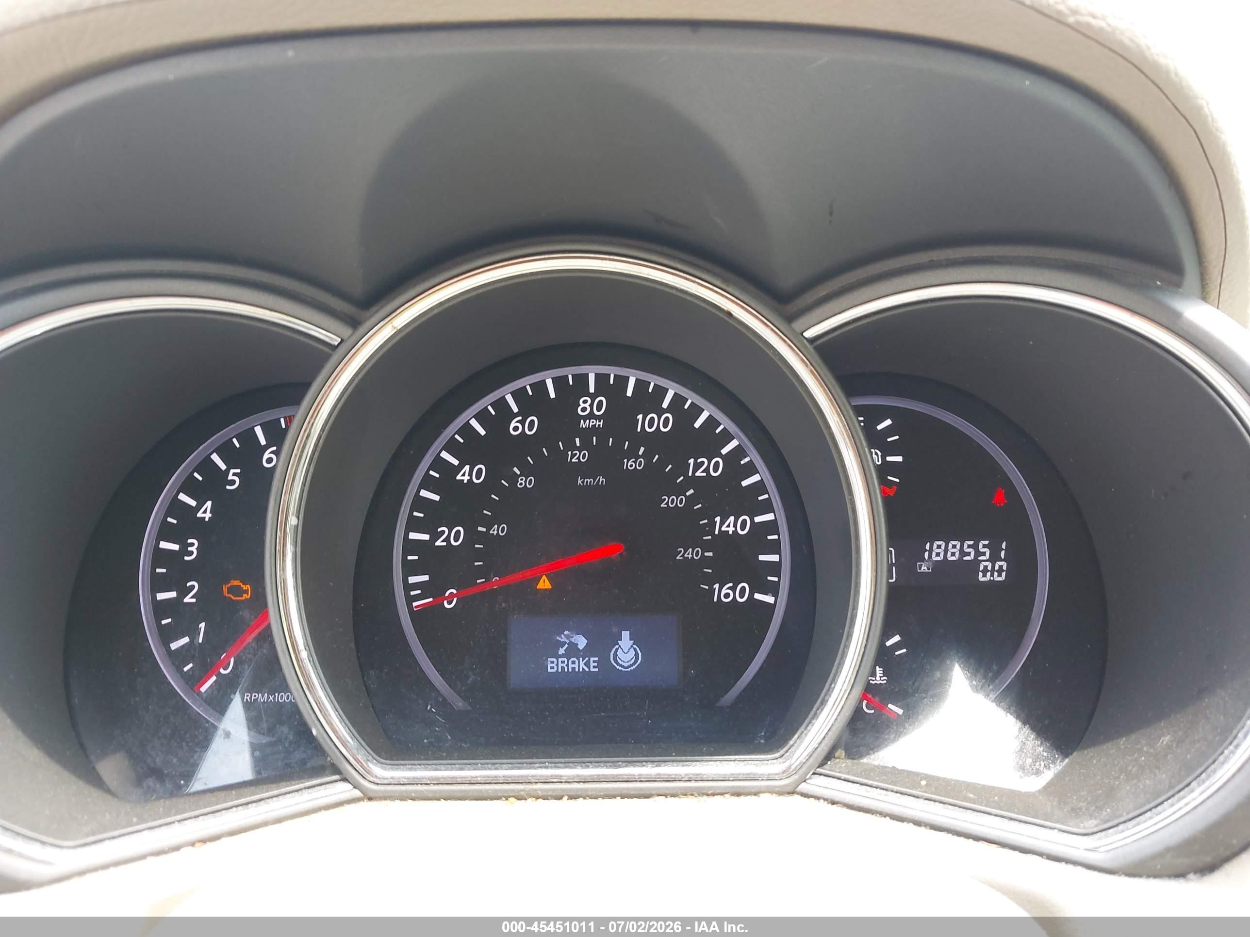2012 Nissan Murano Le Light Blue vin: JN8AZ1MUXCW104952