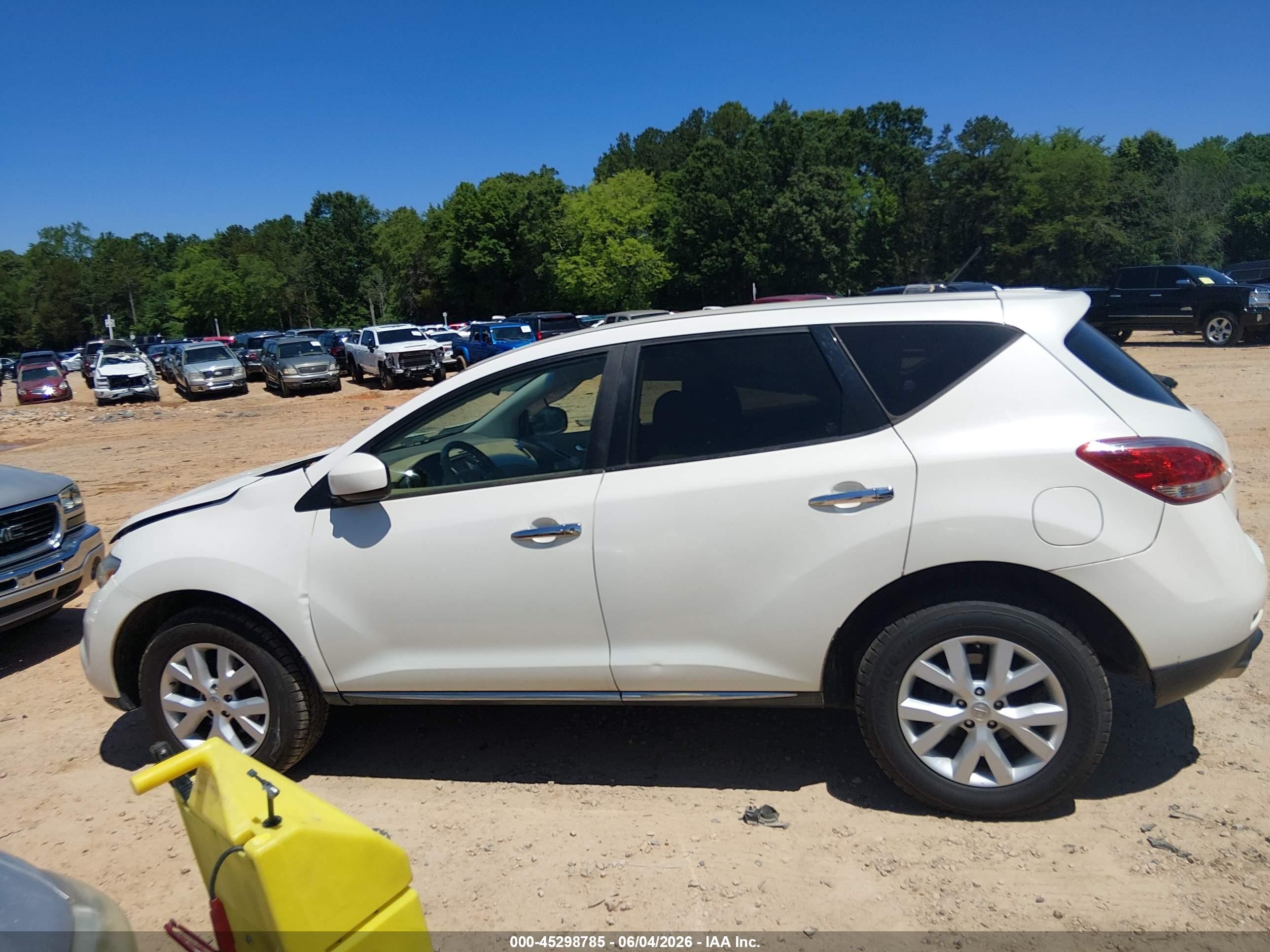 2012 Nissan Murano S White vin: JN8AZ1MUXCW109746