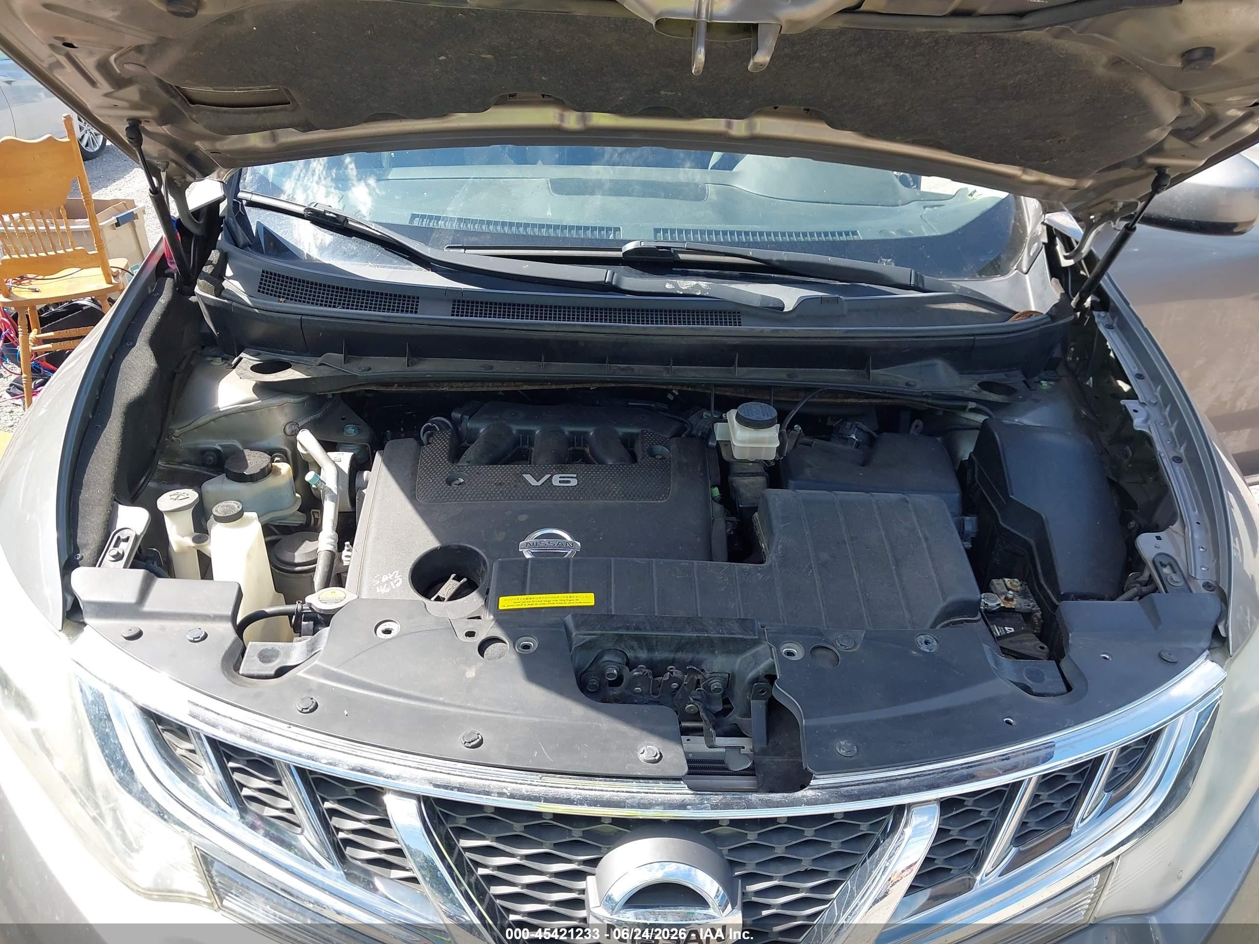 2012 Nissan Murano Sl Silver vin: JN8AZ1MUXCW113909