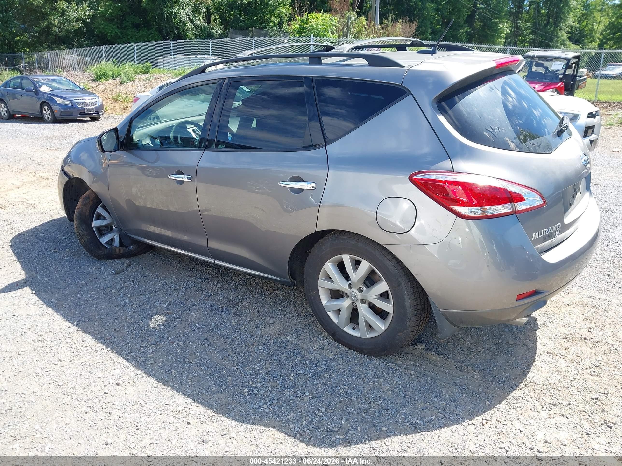 2012 Nissan Murano Sl Silver vin: JN8AZ1MUXCW113909