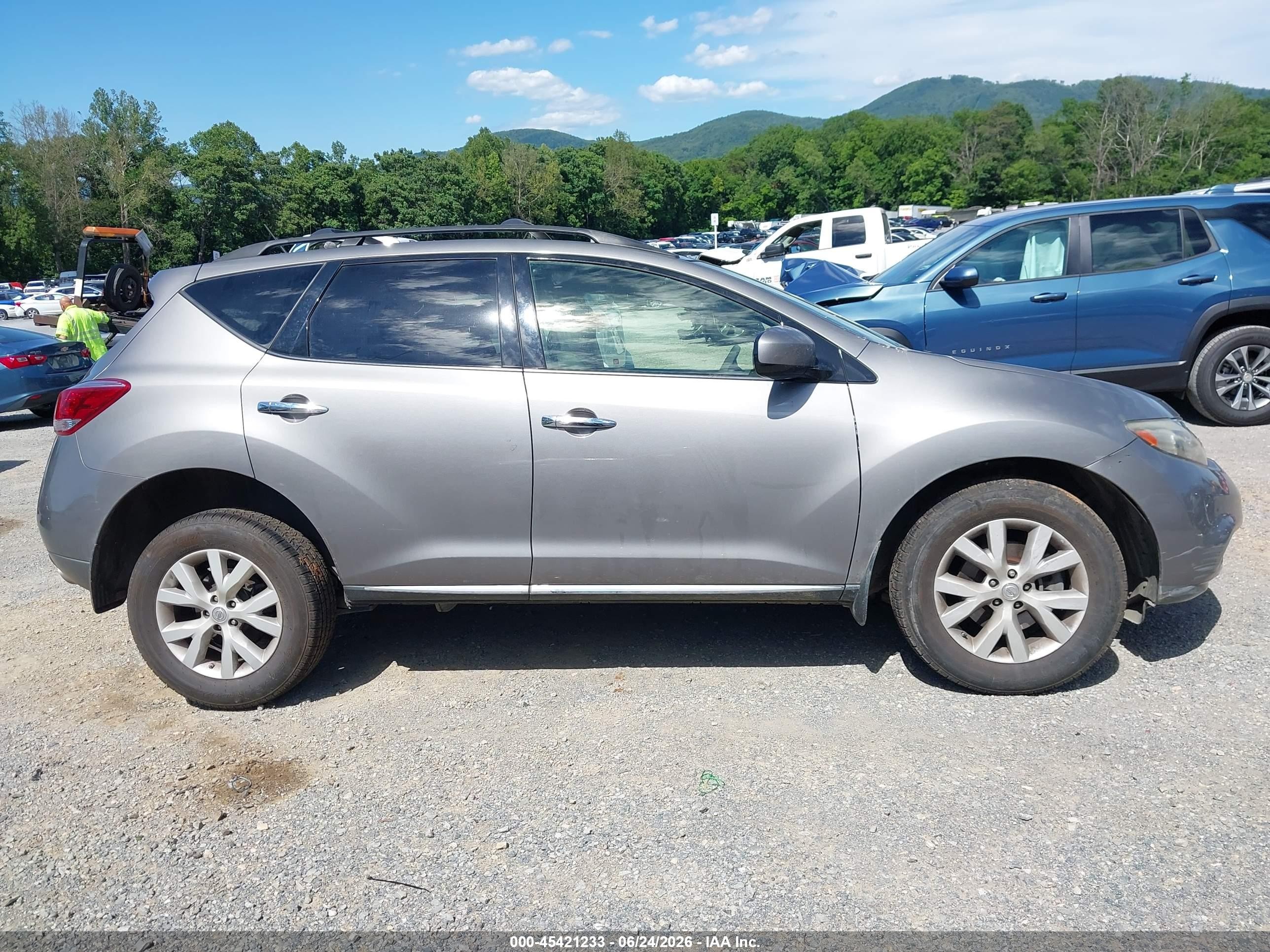 2012 Nissan Murano Sl Silver vin: JN8AZ1MUXCW113909