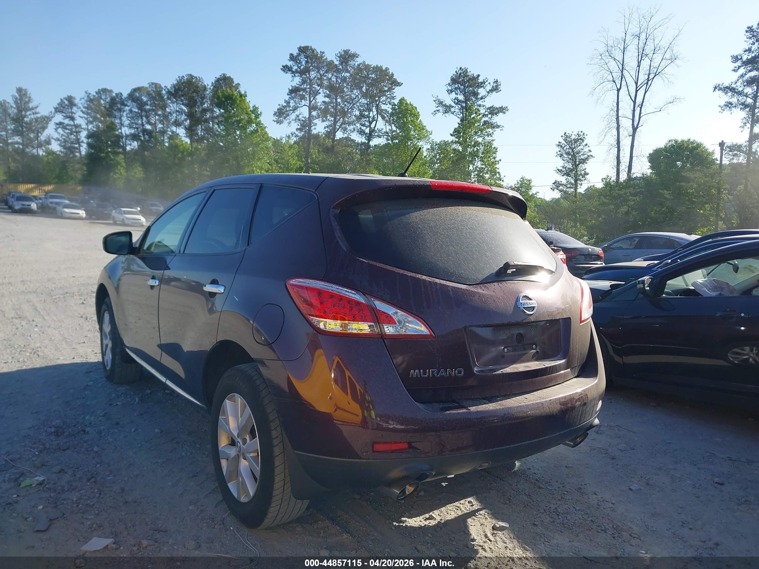 2013 Nissan Murano S Burgundy vin: JN8AZ1MUXDW204955