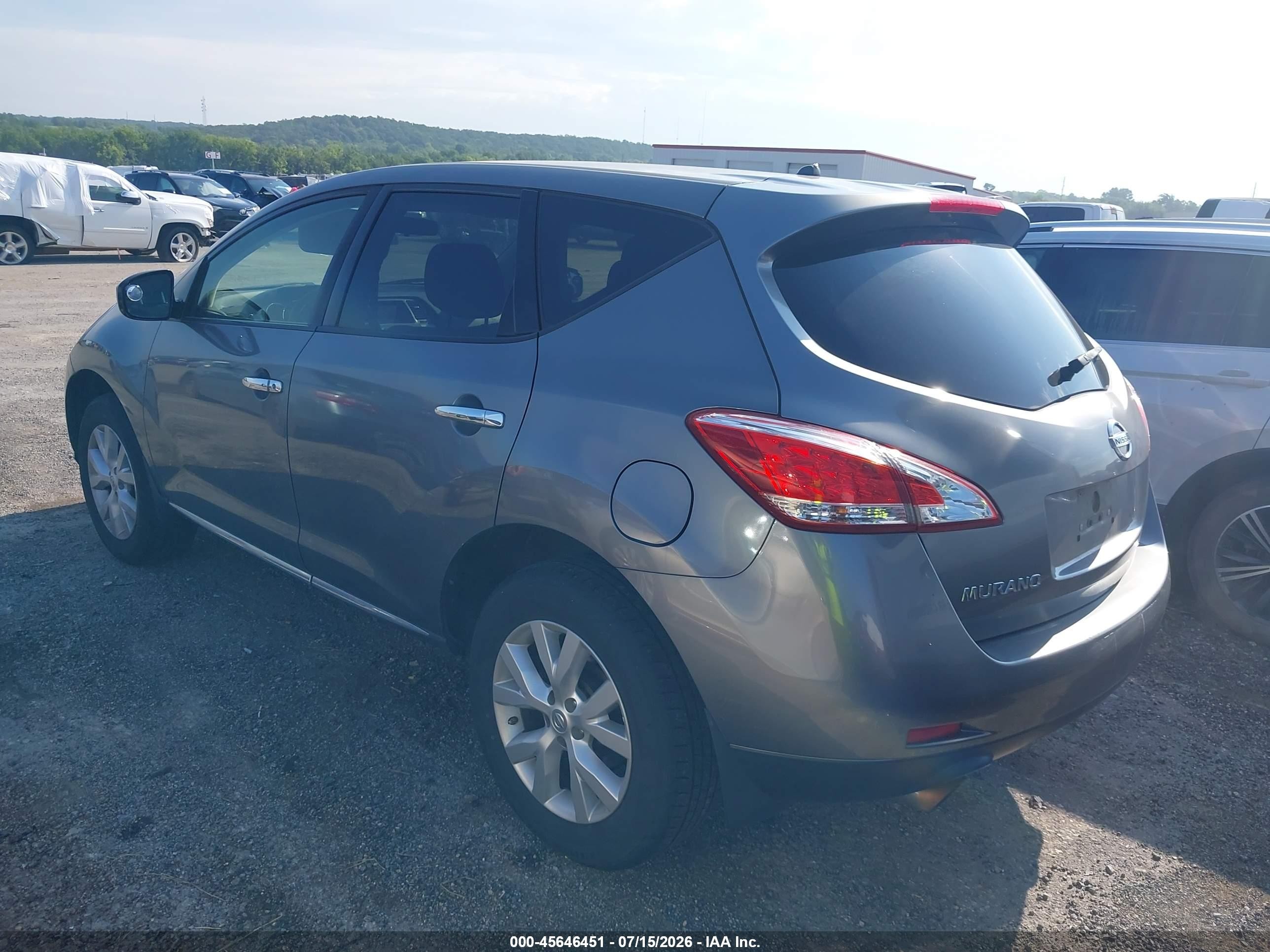 2013 Nissan Murano S Gray vin: JN8AZ1MUXDW208410