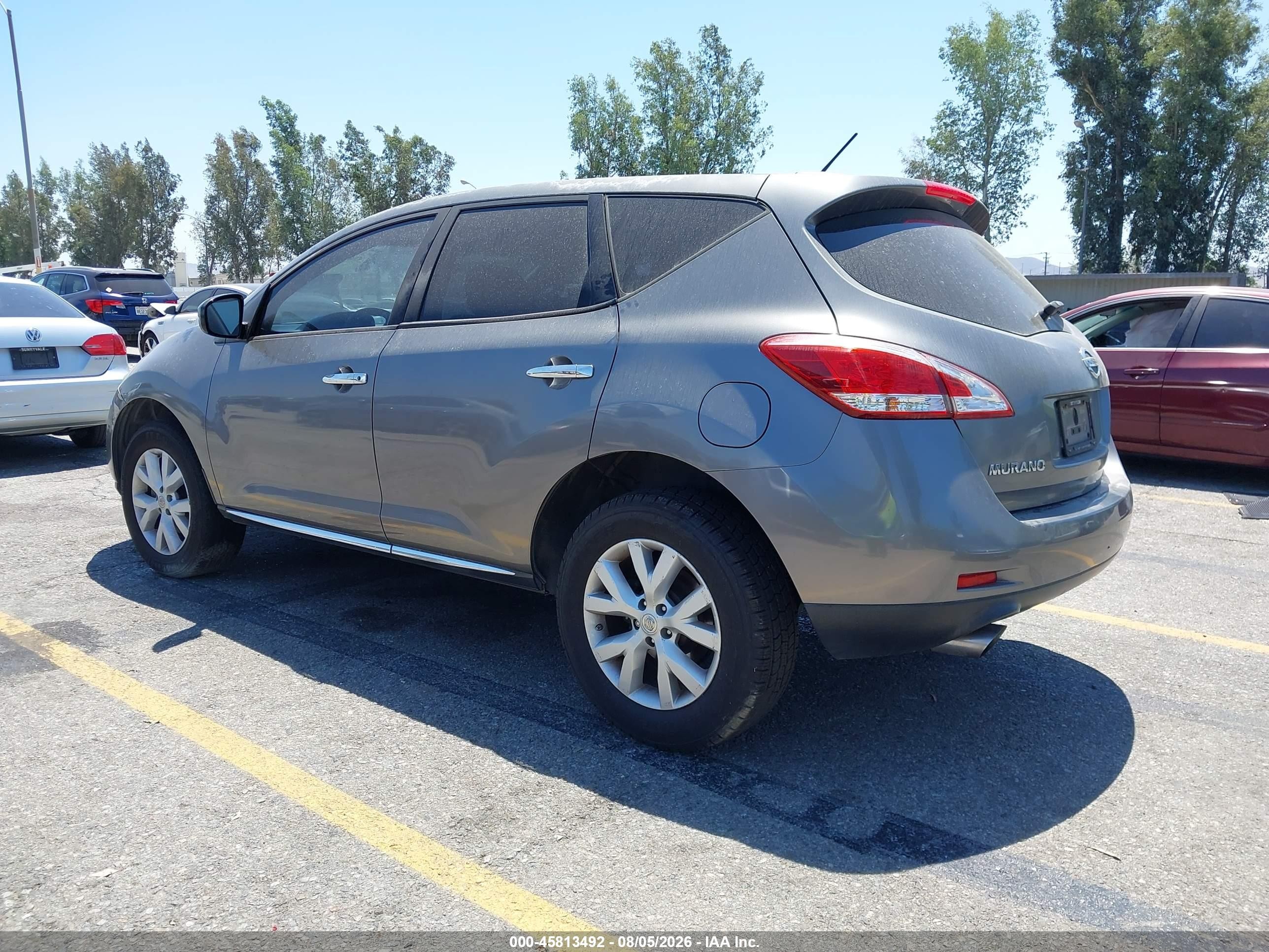 2013 Nissan Murano S Gray vin: JN8AZ1MUXDW212814