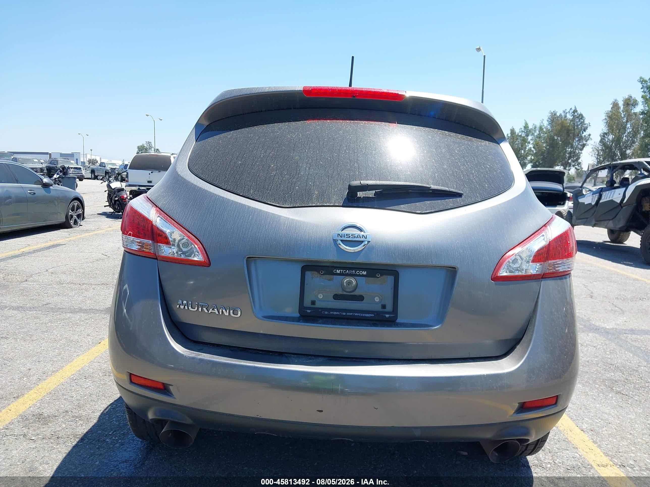 2013 Nissan Murano S Gray vin: JN8AZ1MUXDW212814
