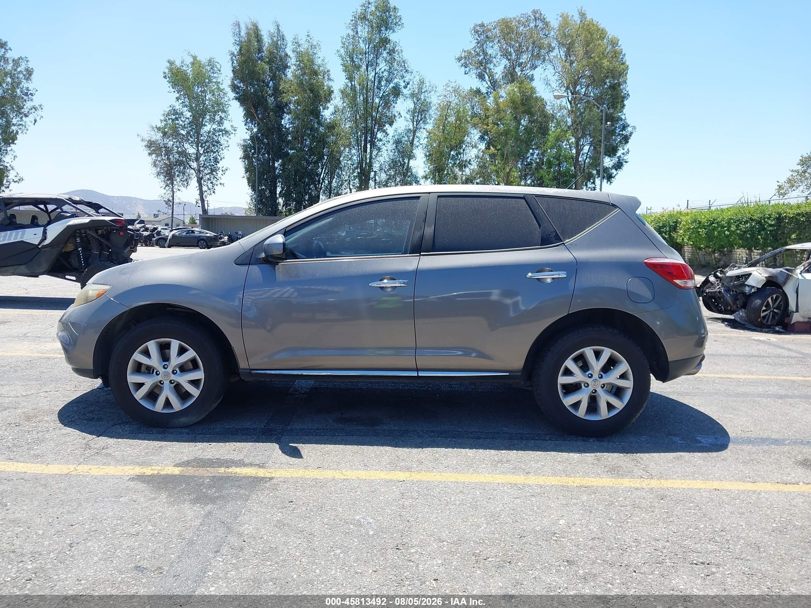 2013 Nissan Murano S Gray vin: JN8AZ1MUXDW212814