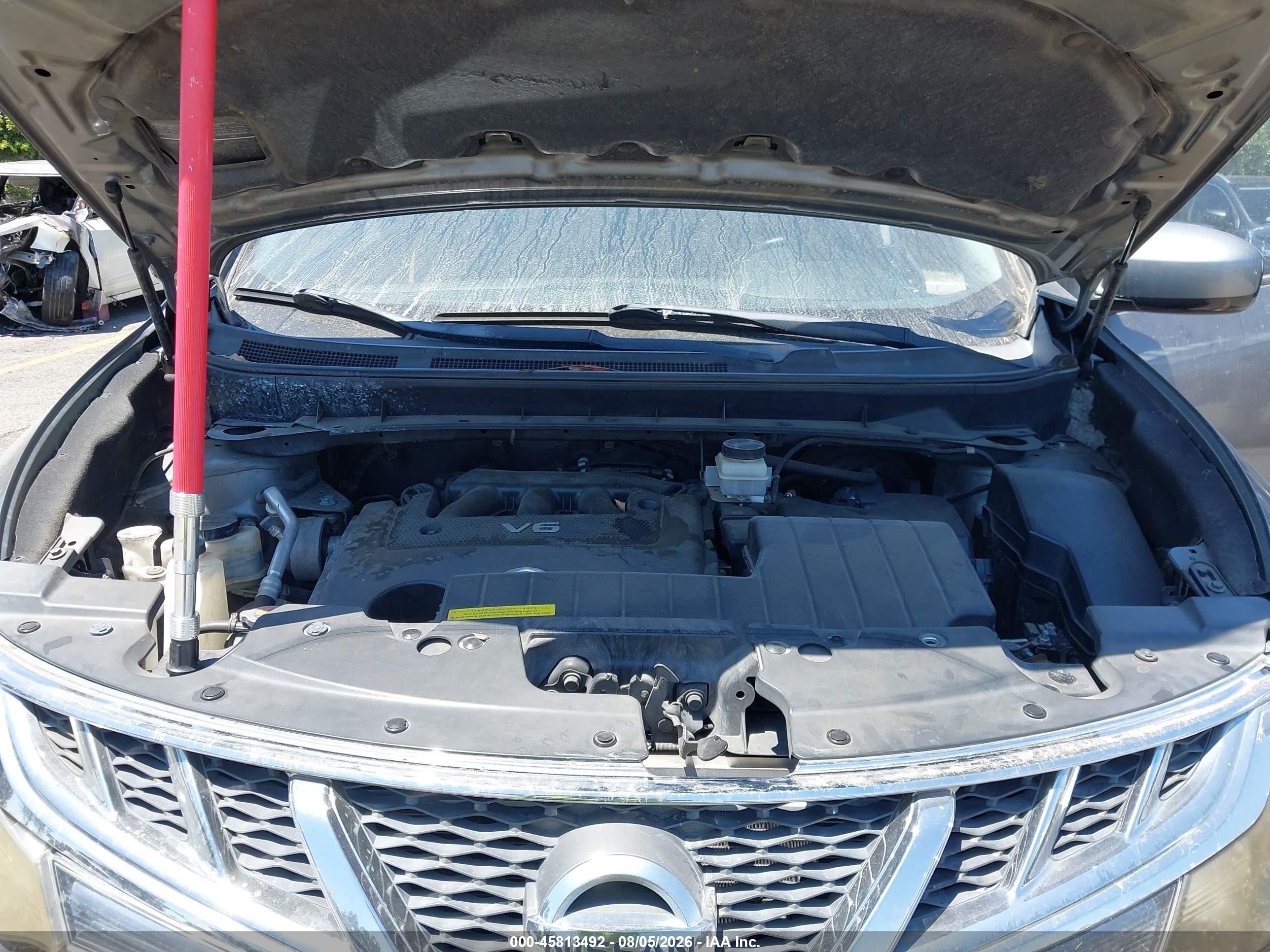 2013 Nissan Murano S Gray vin: JN8AZ1MUXDW212814