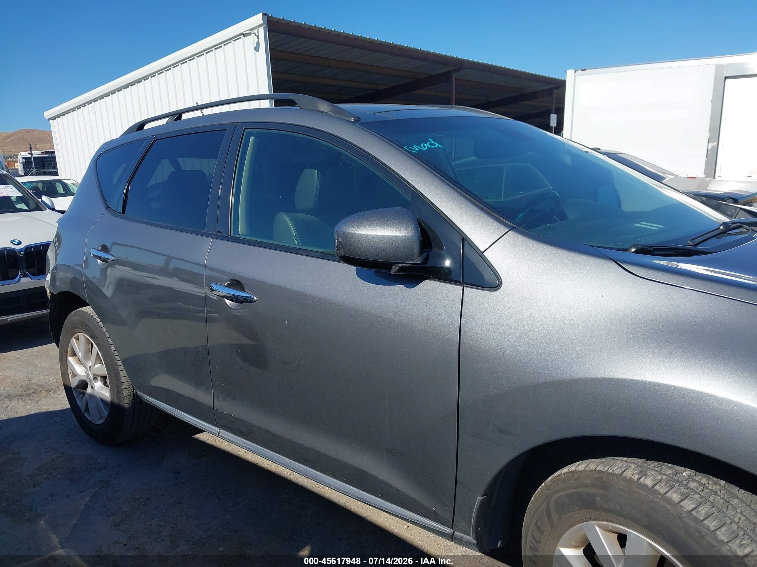 2014 Nissan Murano Sl Серый vin: JN8AZ1MUXEW403120