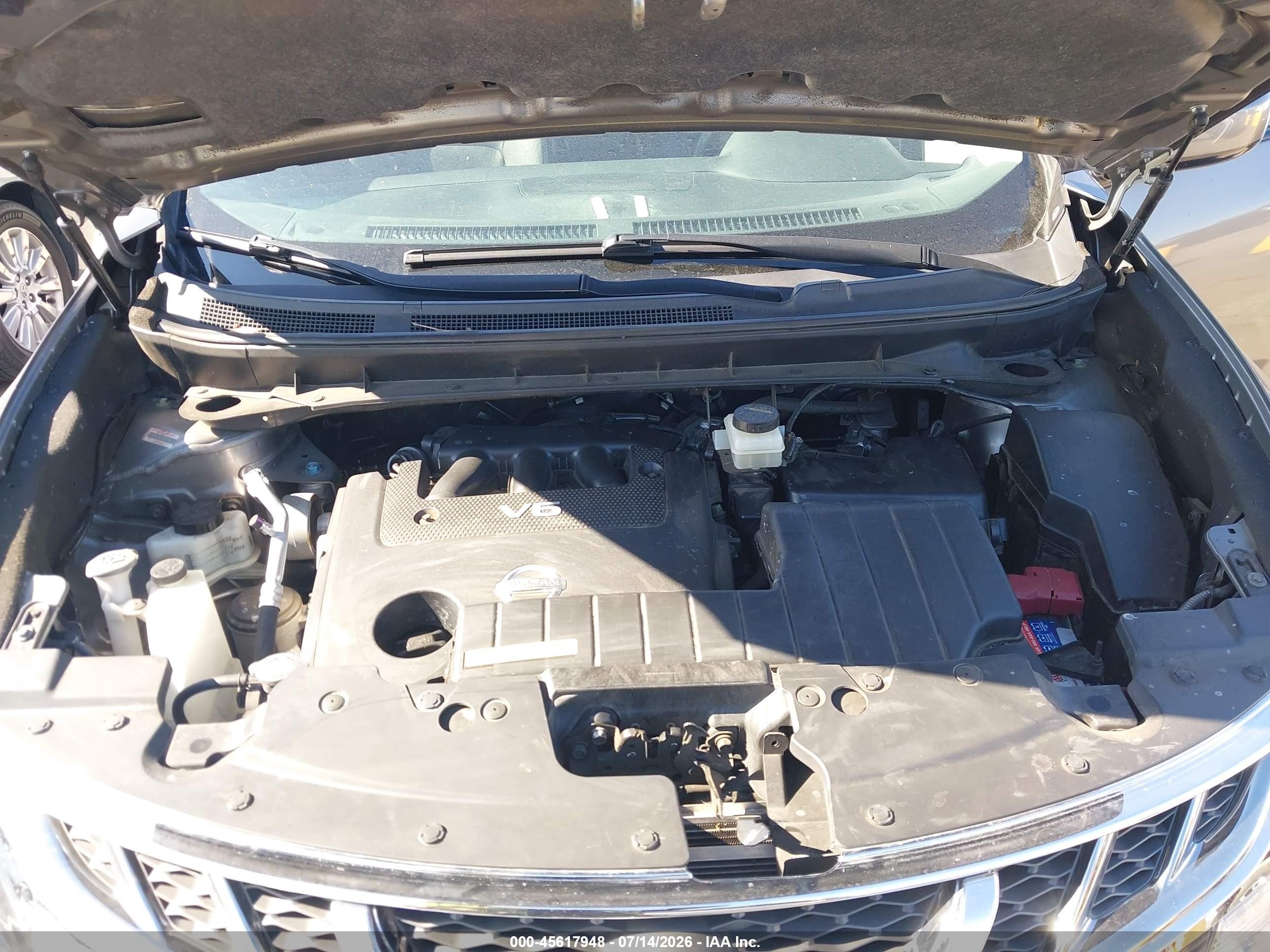 2014 Nissan Murano Sl Серый vin: JN8AZ1MUXEW403120