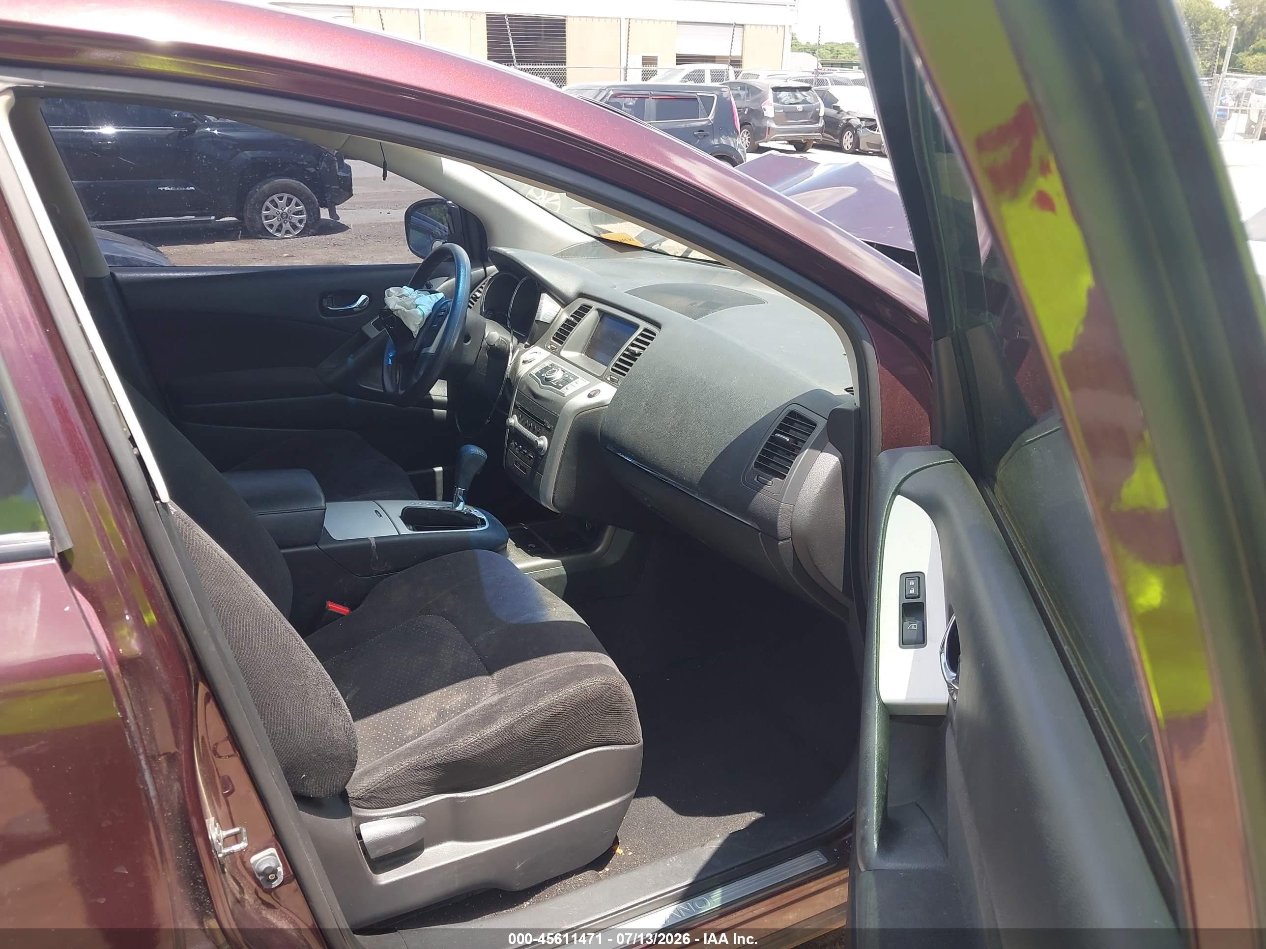 2014 Nissan Murano Le/s/sl/sv Темно-бордовый vin: JN8AZ1MUXEW409757