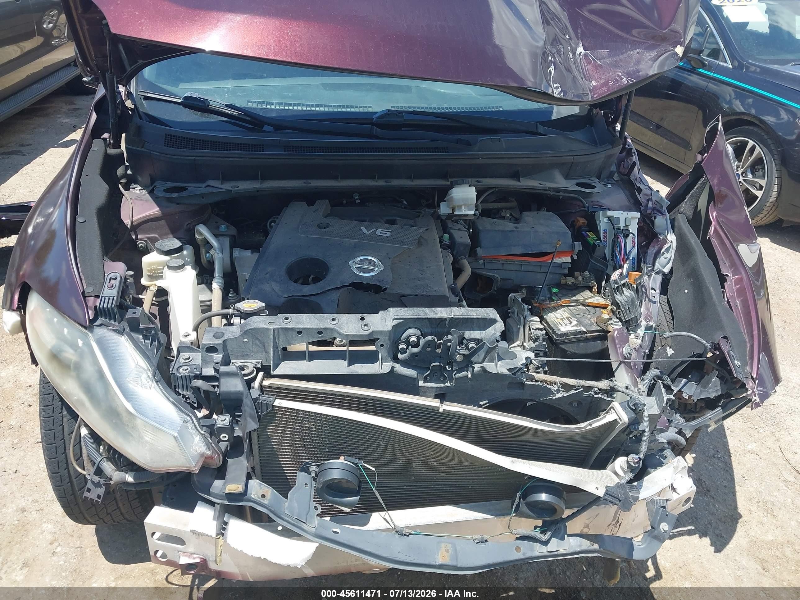2014 Nissan Murano Le/s/sl/sv Темно-бордовый vin: JN8AZ1MUXEW409757