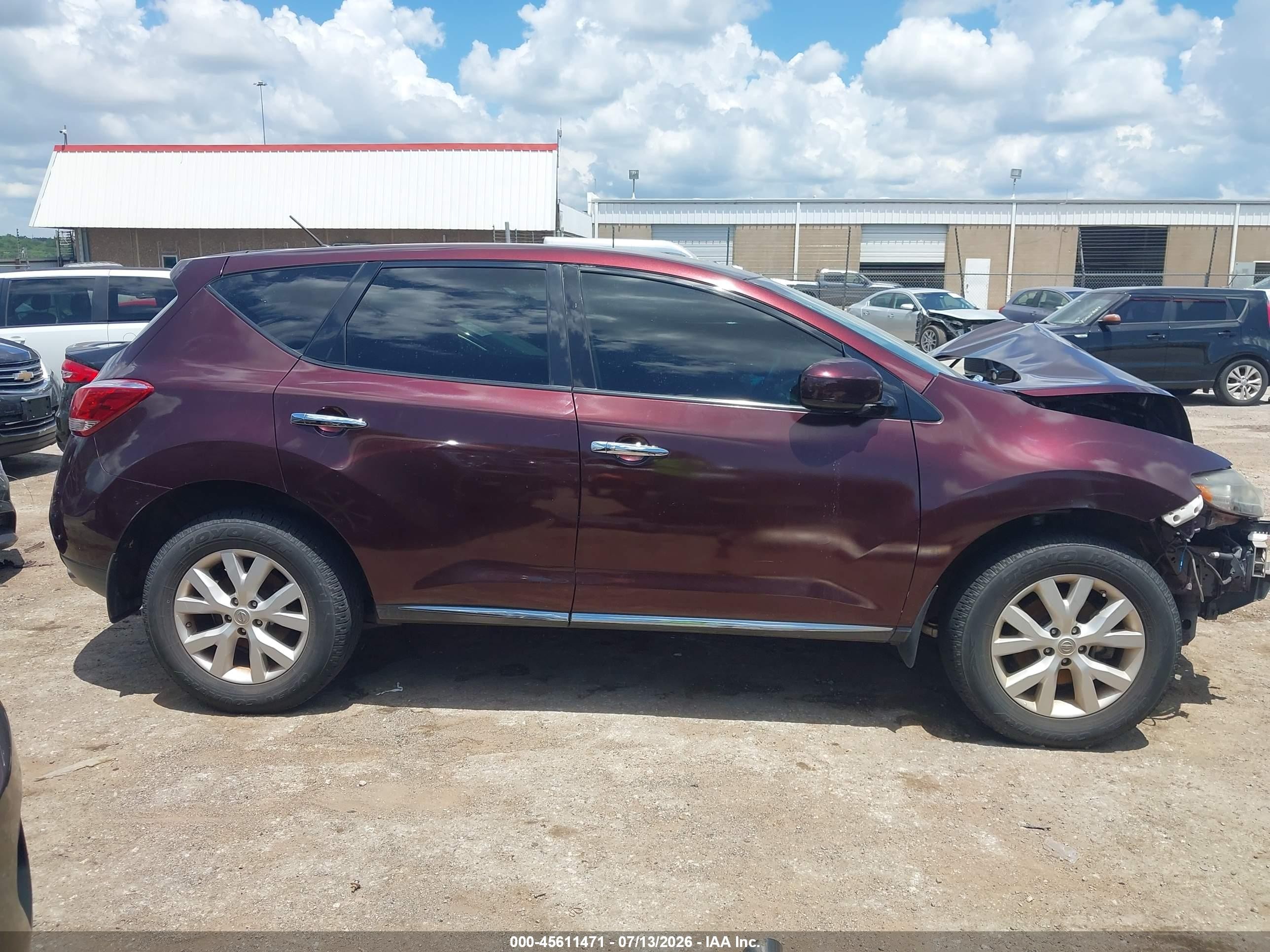 2014 Nissan Murano Le/s/sl/sv Темно-бордовый vin: JN8AZ1MUXEW409757