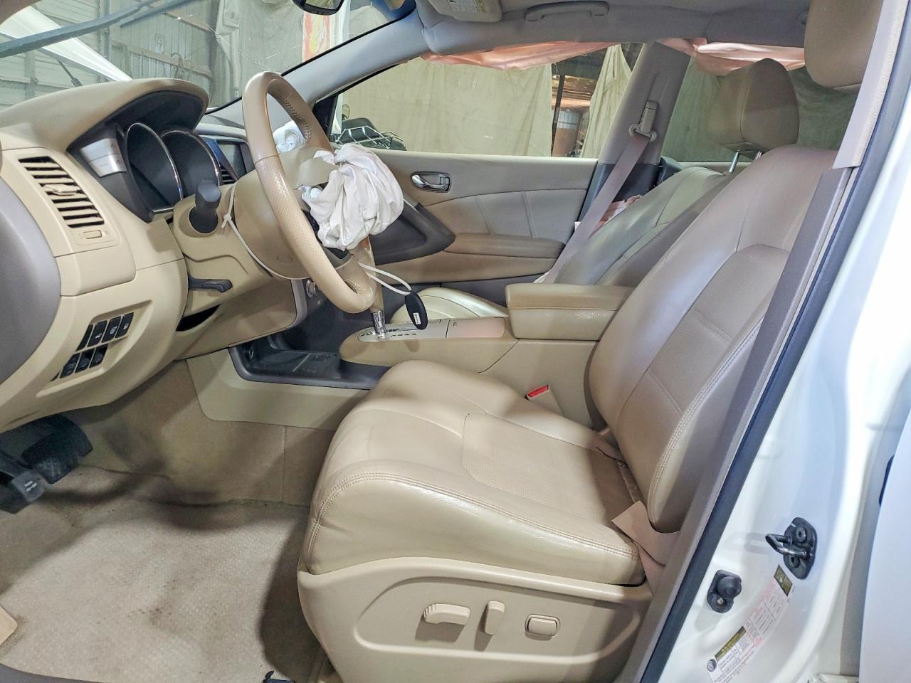 2014 Nissan Murano Sl White vin: JN8AZ1MUXEW410259