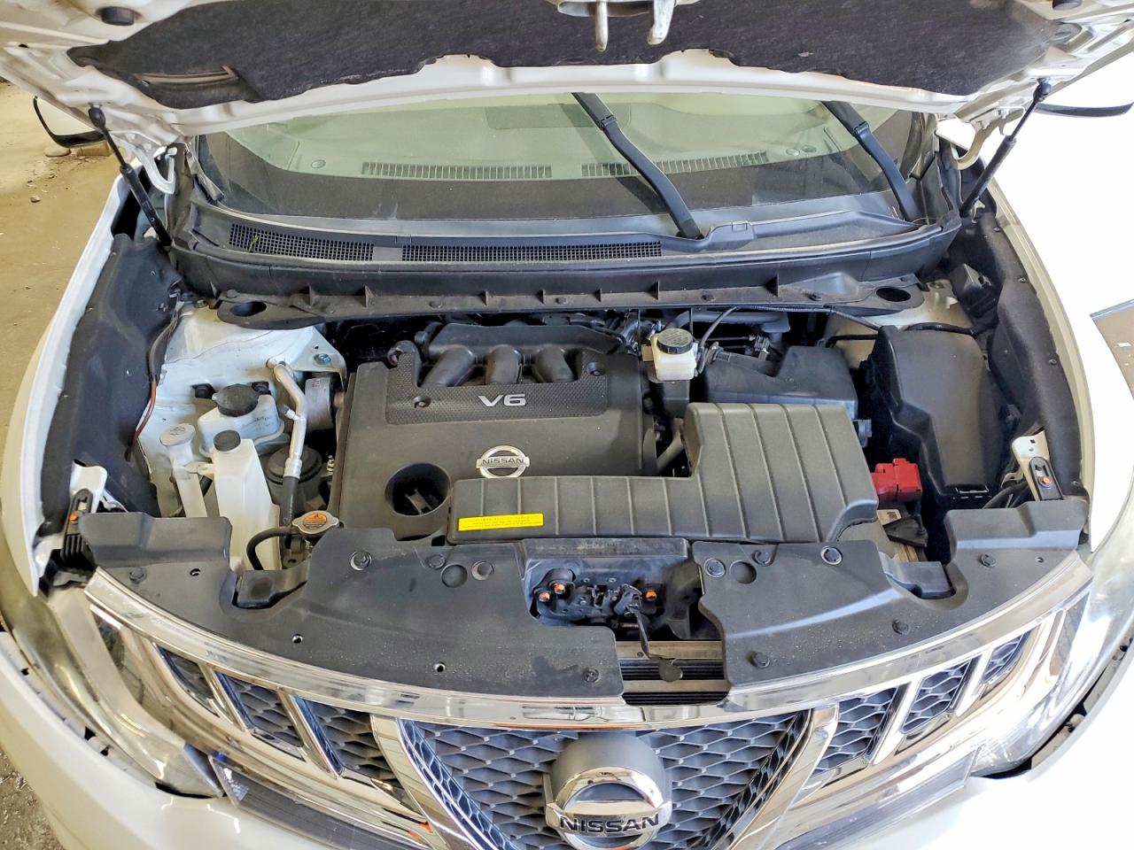 2014 Nissan Murano Sl White vin: JN8AZ1MUXEW410259
