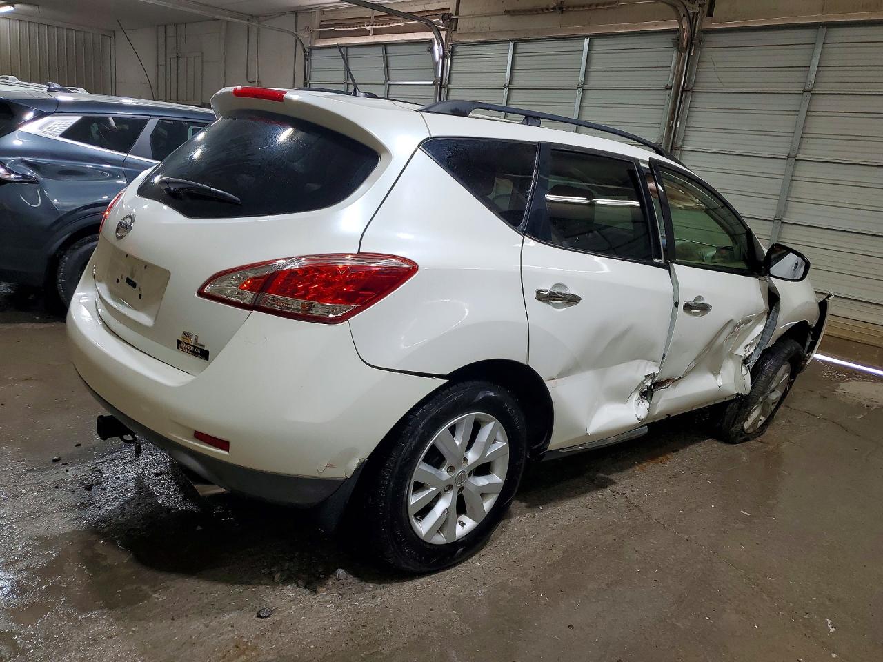 2014 Nissan Murano Sl White vin: JN8AZ1MUXEW410259