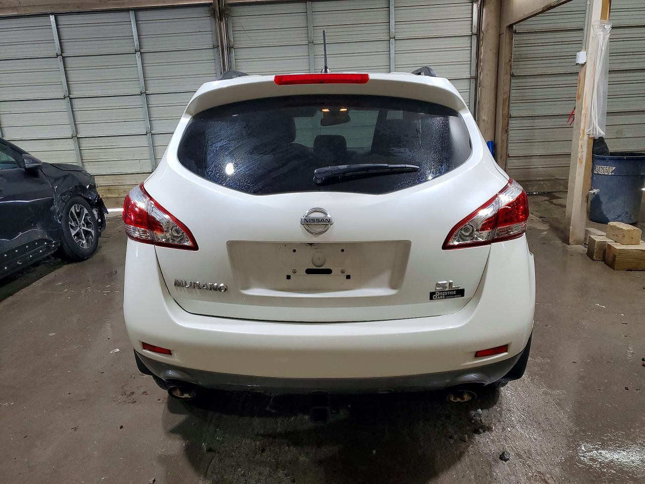 2014 Nissan Murano Sl White vin: JN8AZ1MUXEW410259