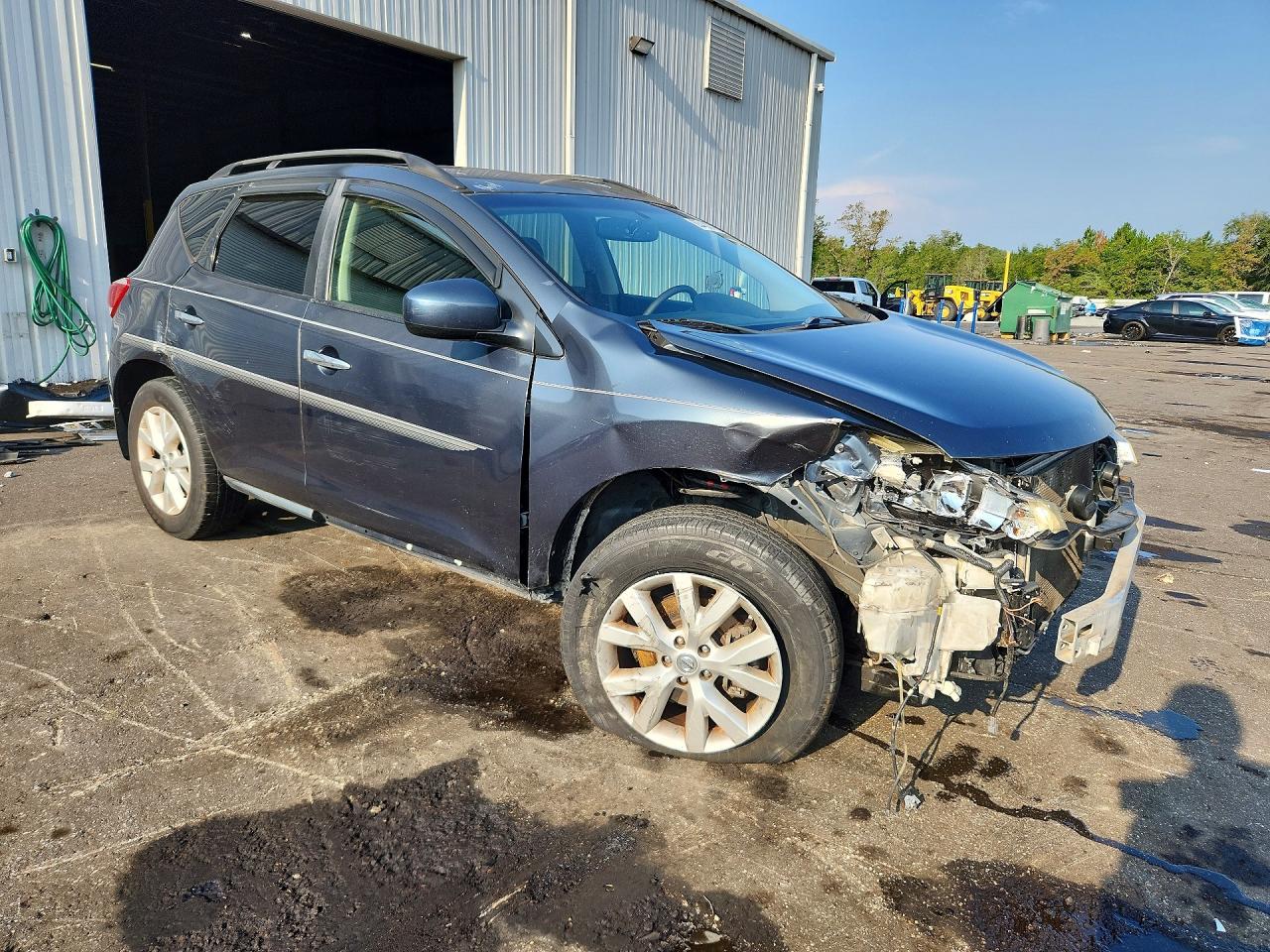 2014 Nissan Murano Sv Blue vin: JN8AZ1MUXEW421052