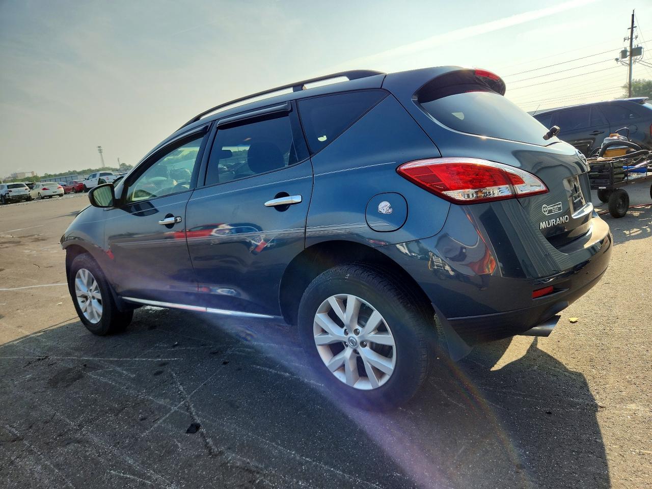 2014 Nissan Murano Sv Blue vin: JN8AZ1MUXEW421052