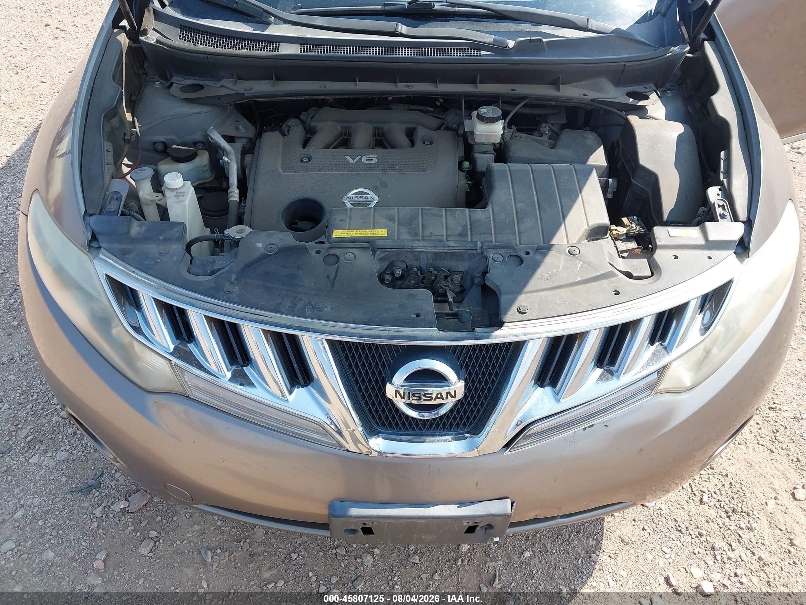 2010 Nissan Murano Sl Gray vin: JN8AZ1MW0AW110094