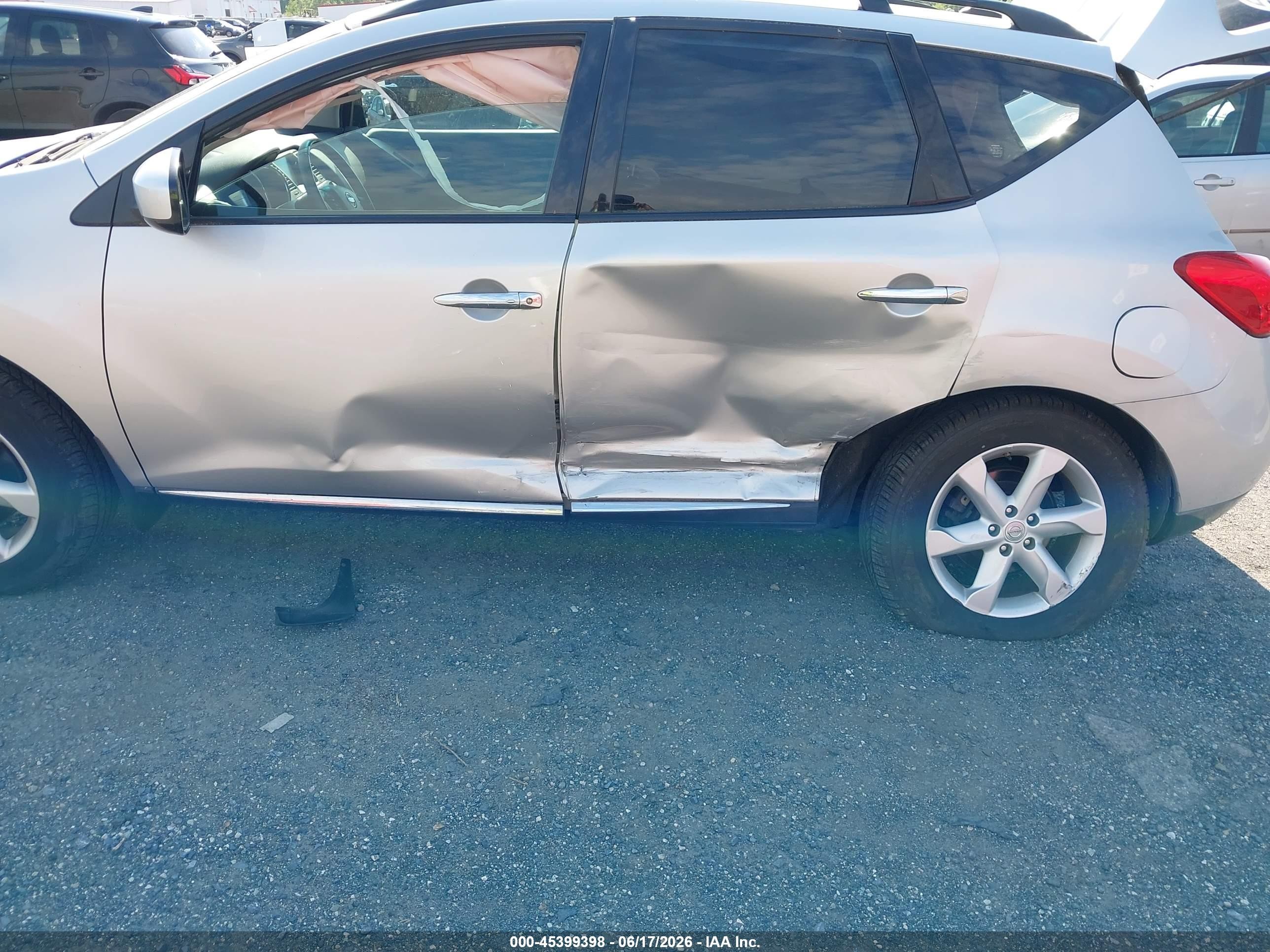 2010 Nissan Murano Sl Silver vin: JN8AZ1MW0AW110242