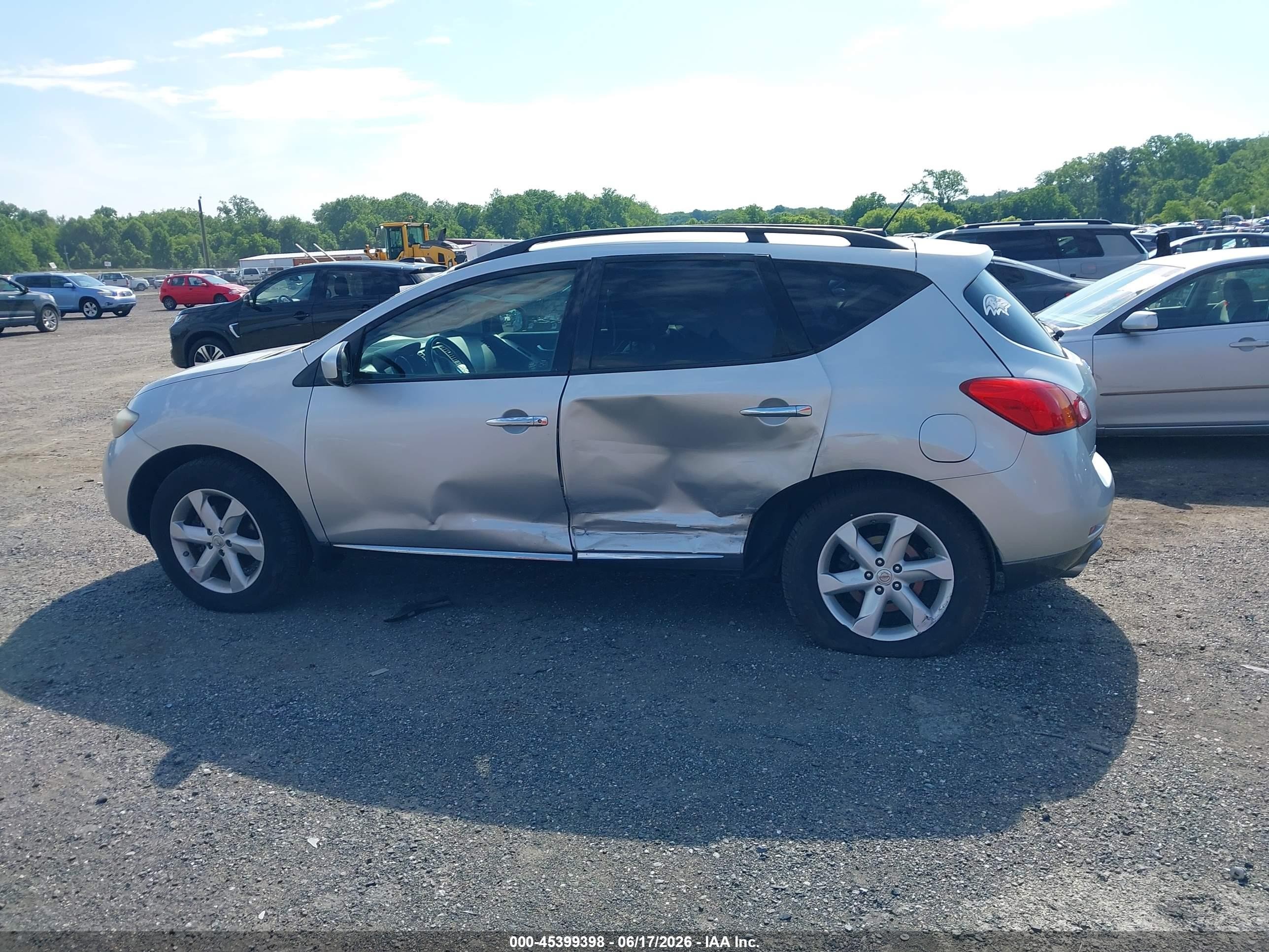2010 Nissan Murano Sl Silver vin: JN8AZ1MW0AW110242