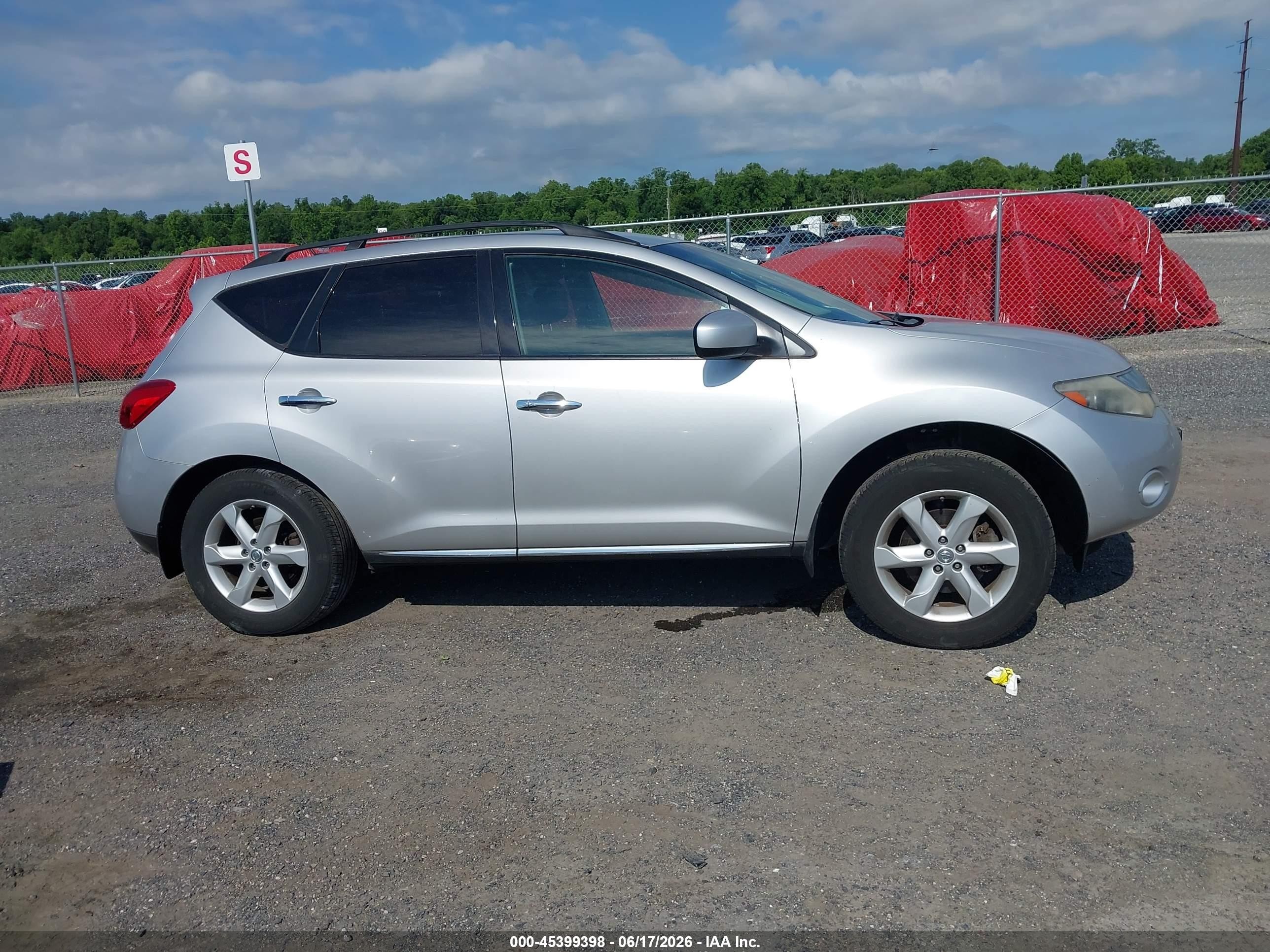 2010 Nissan Murano Sl Silver vin: JN8AZ1MW0AW110242