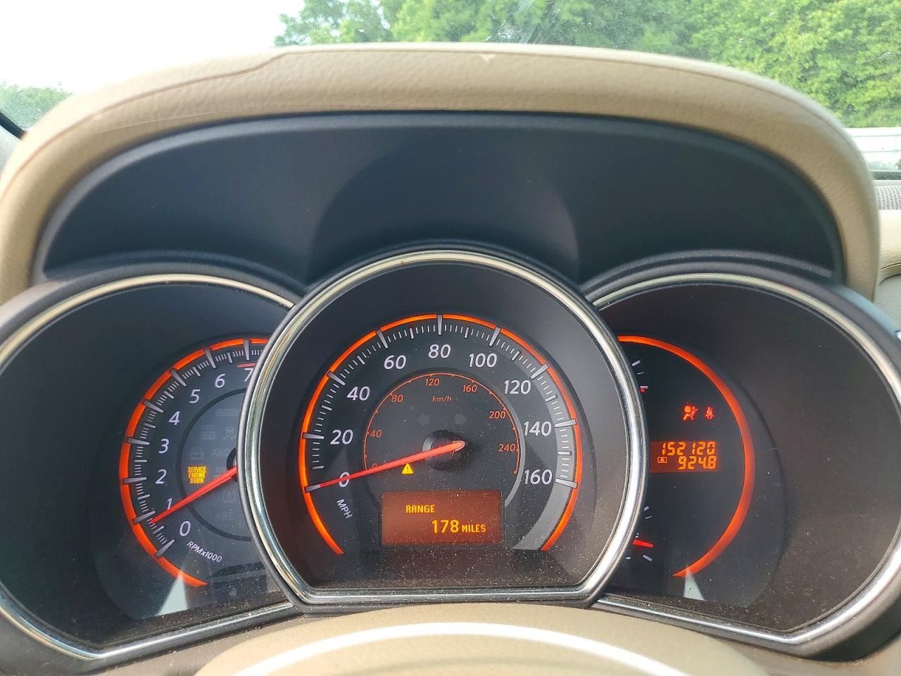 2010 Nissan Murano S Tan vin: JN8AZ1MW0AW114601