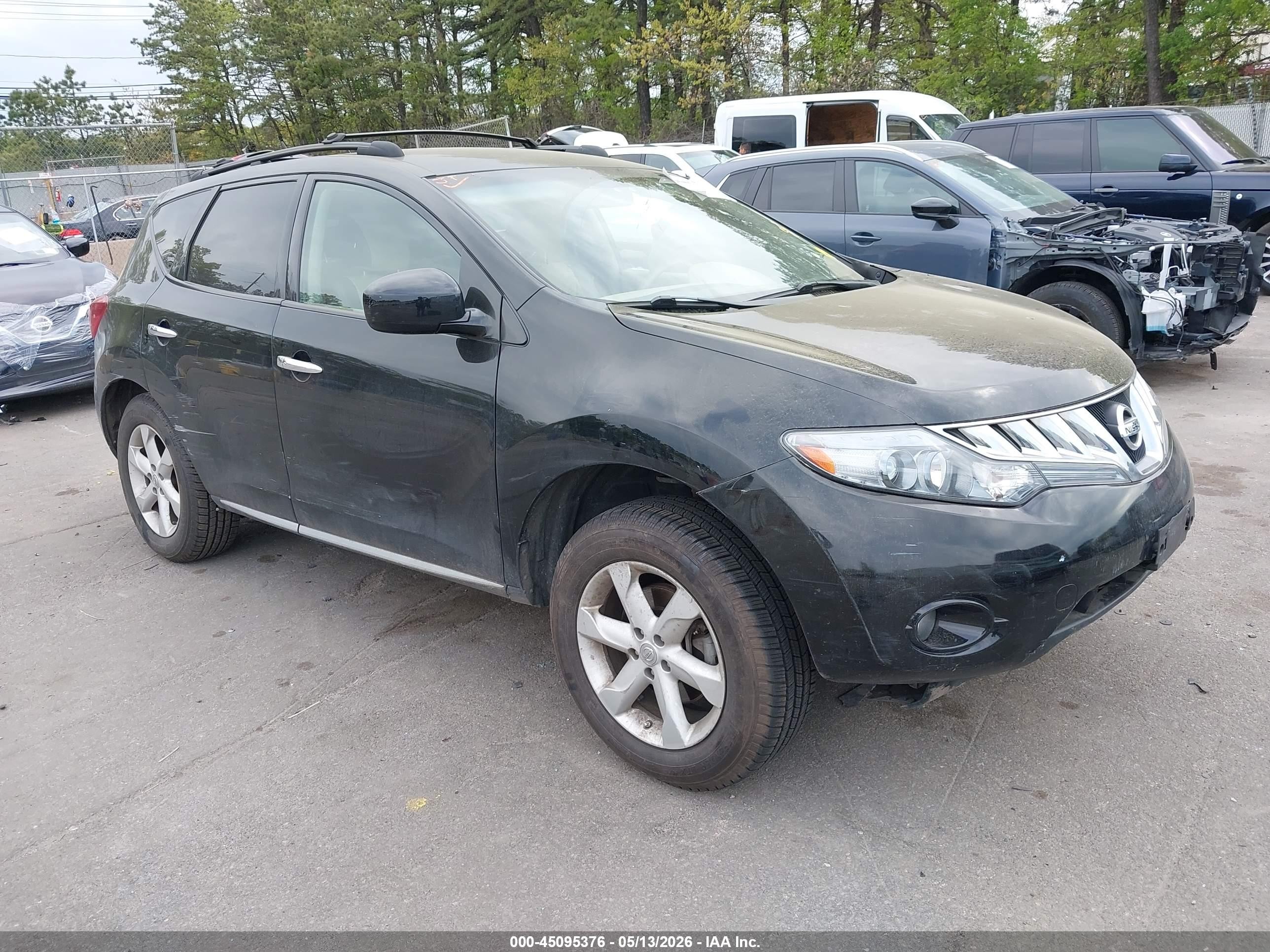 2010 Nissan Murano S Black vin: JN8AZ1MW0AW126103