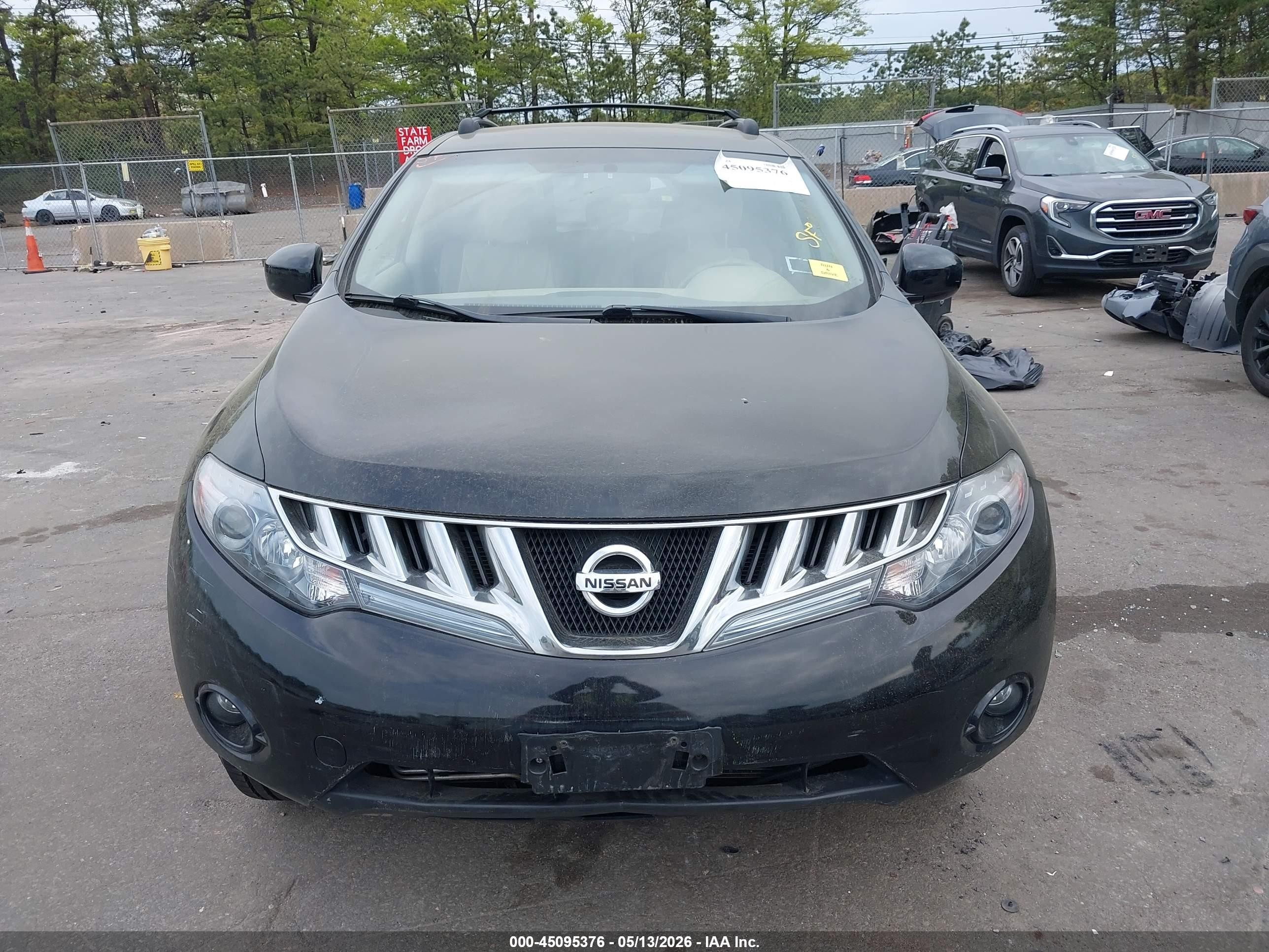 2010 Nissan Murano S Black vin: JN8AZ1MW0AW126103