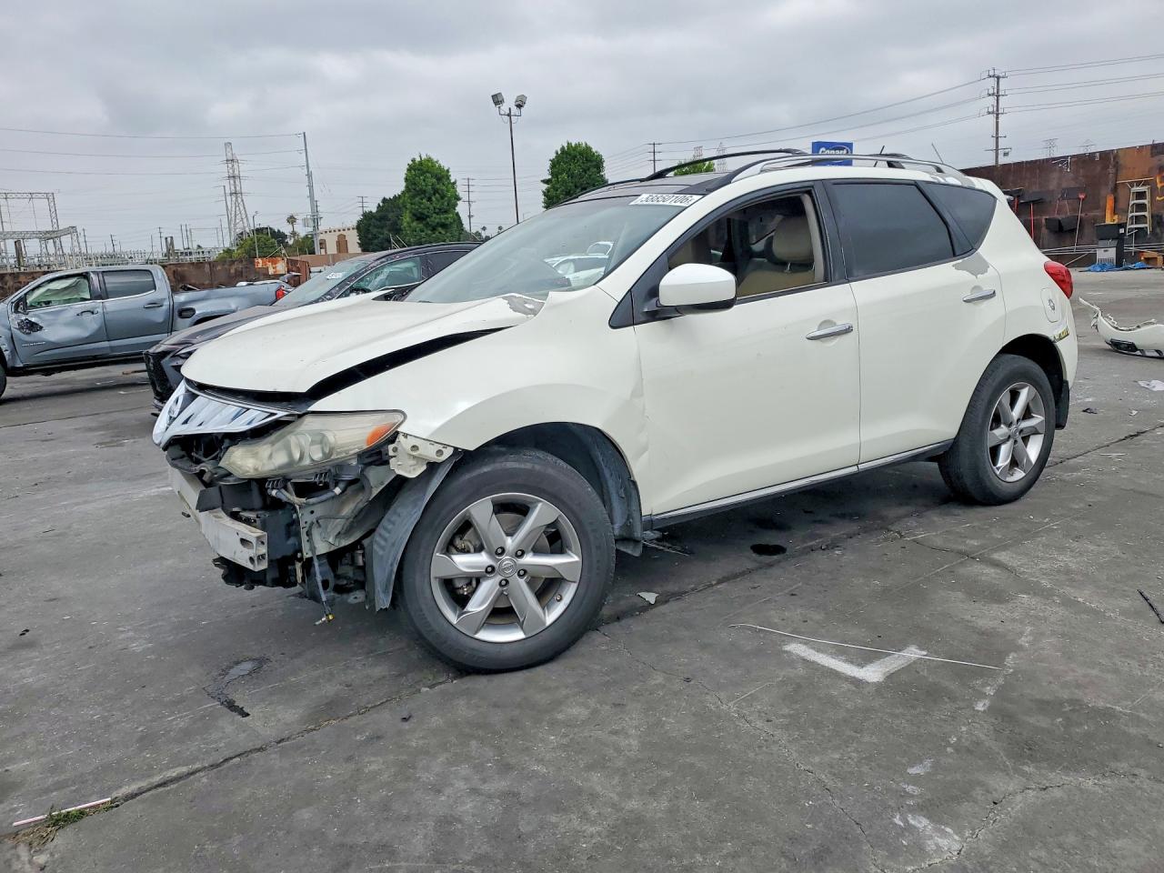 2010 Nissan Murano S White vin: JN8AZ1MW0AW126697