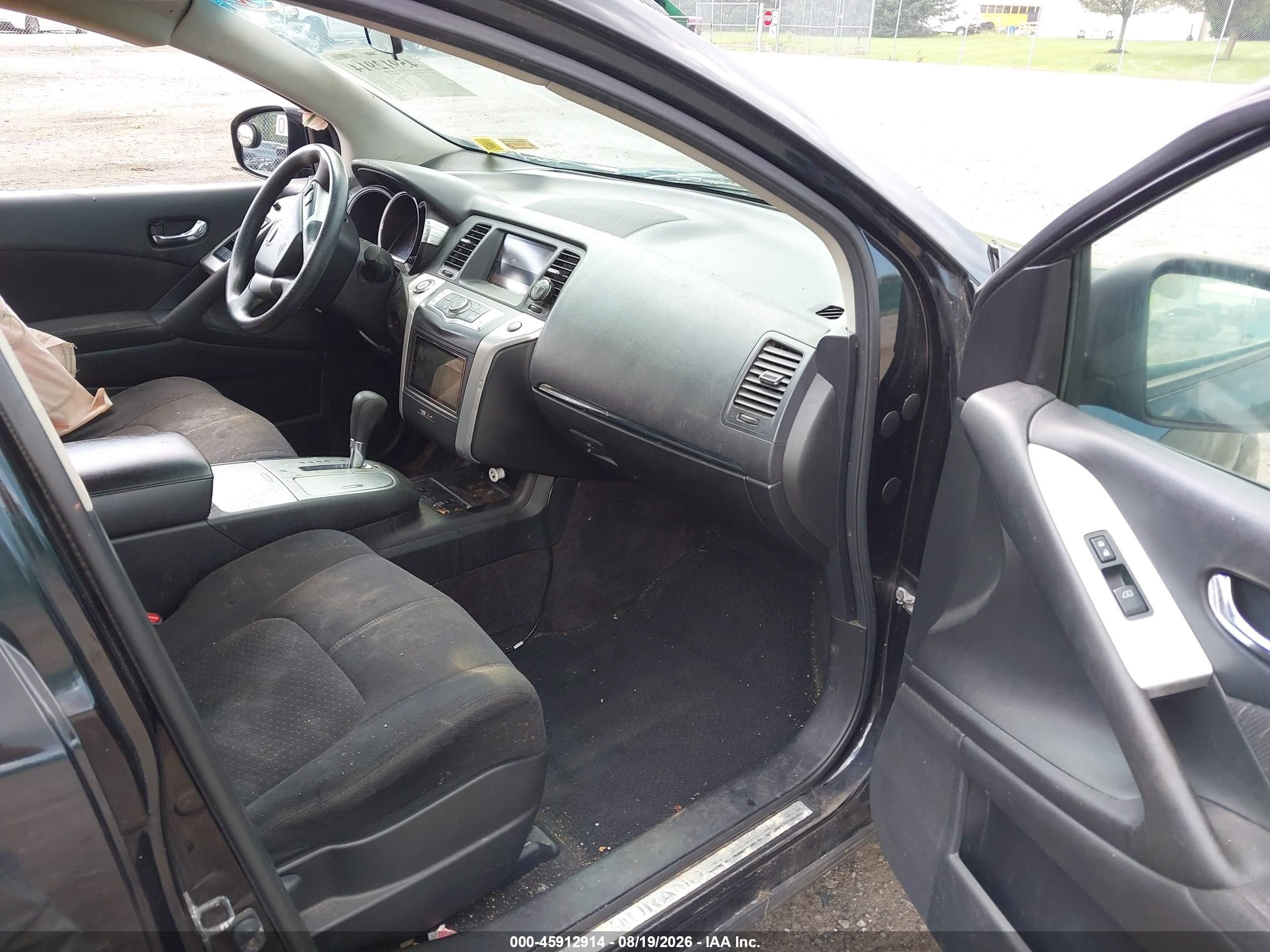 2010 Nissan Murano S Черный vin: JN8AZ1MW0AW128028