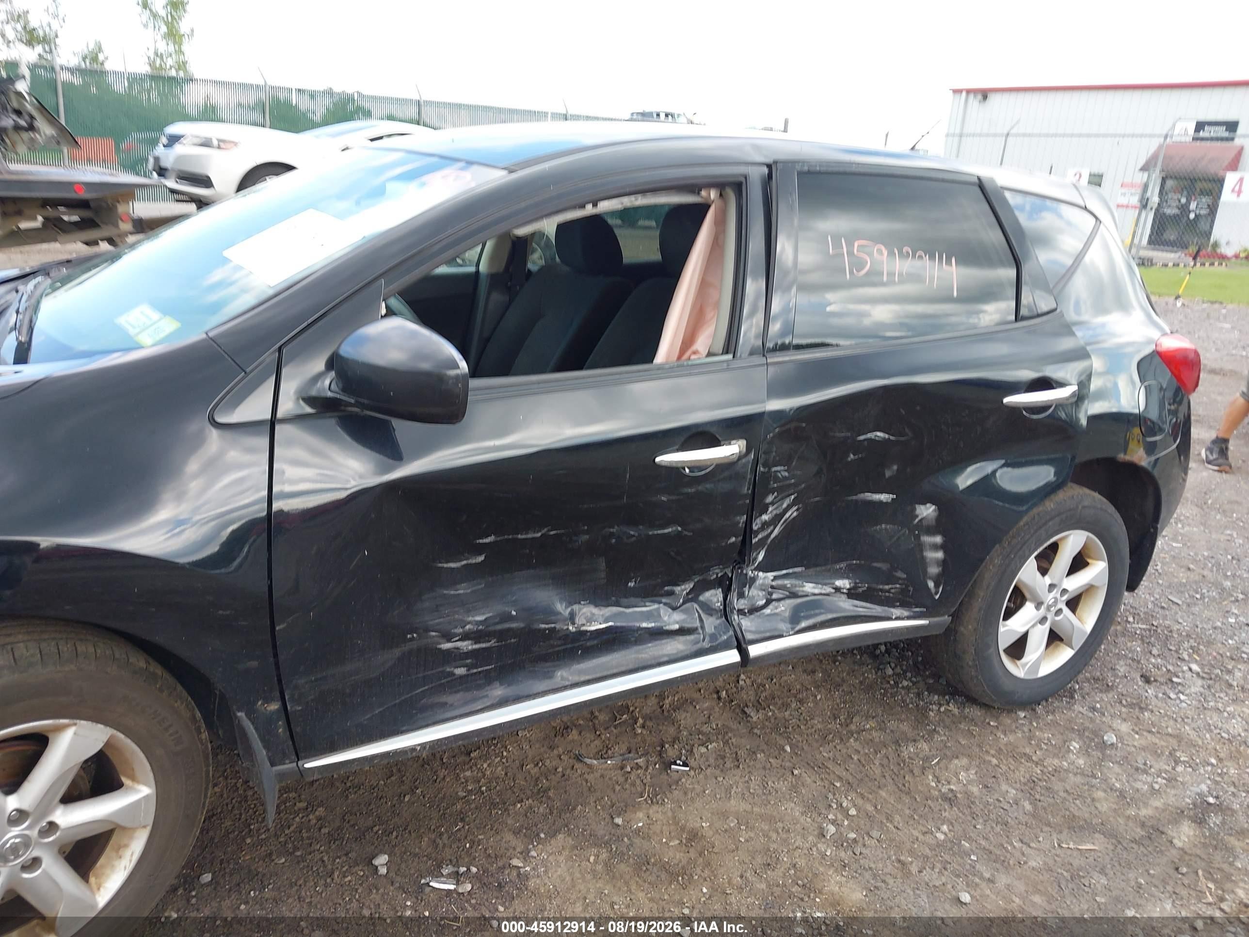 2010 Nissan Murano S Черный vin: JN8AZ1MW0AW128028