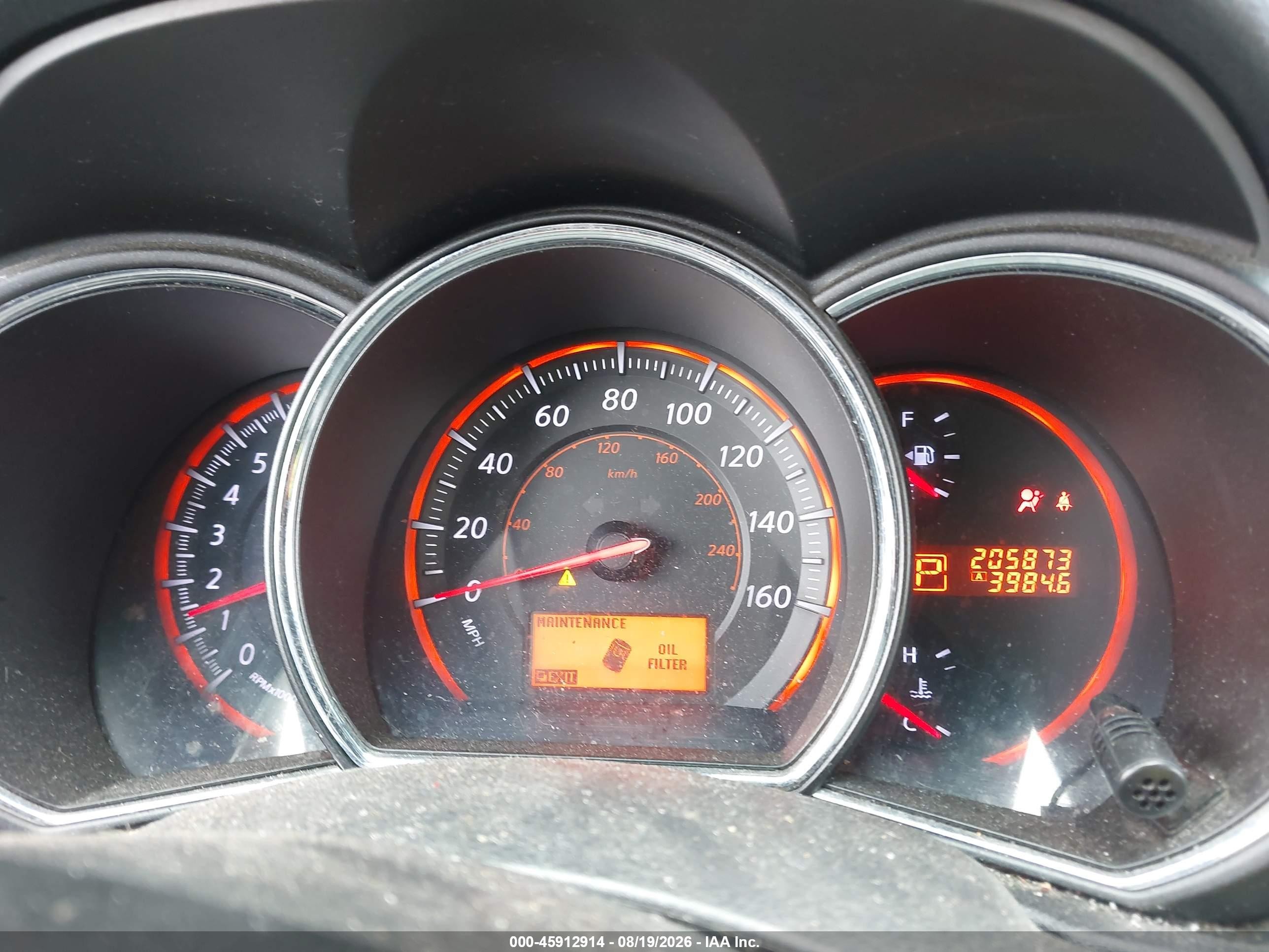 2010 Nissan Murano S Черный vin: JN8AZ1MW0AW128028