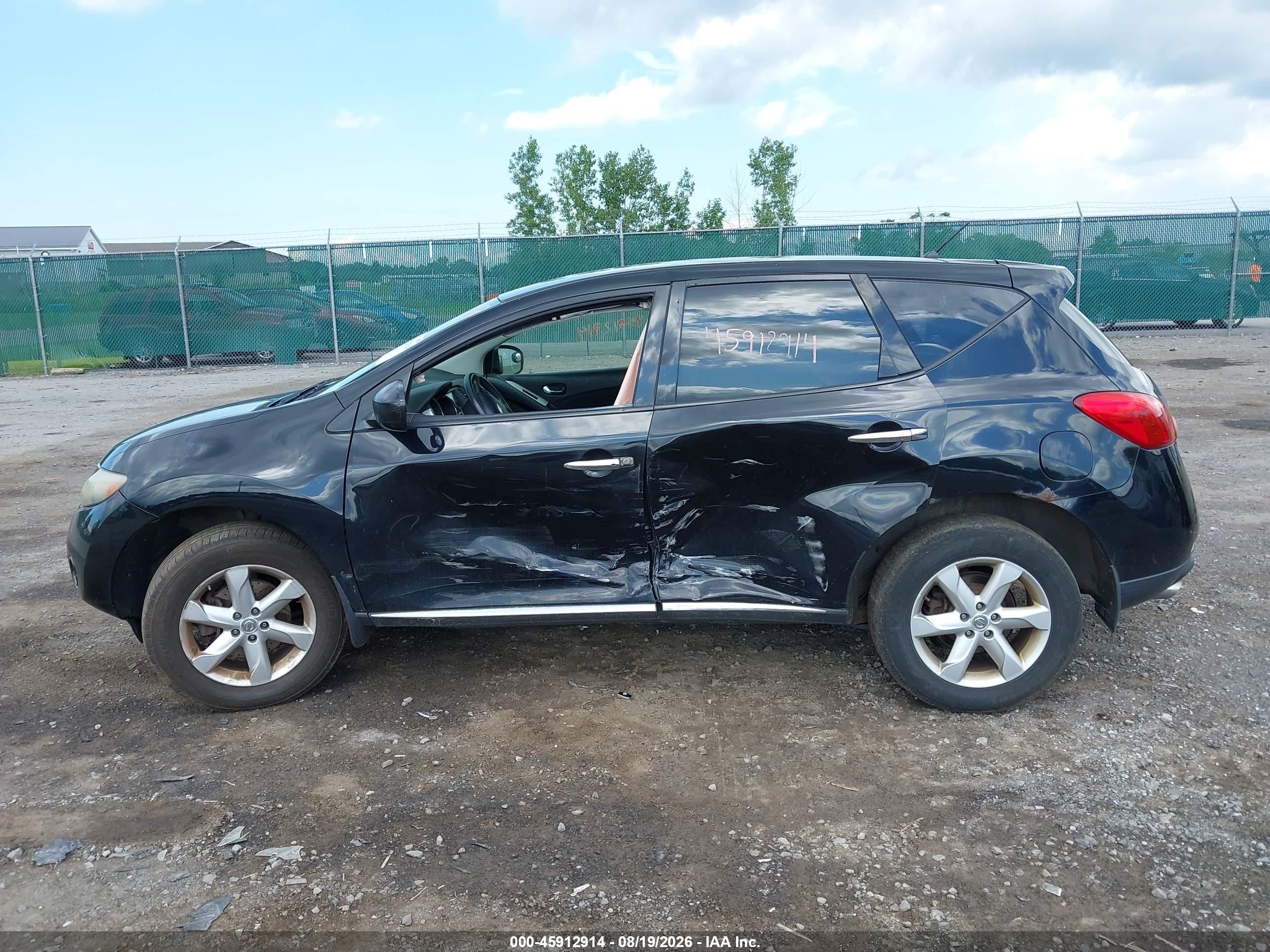 2010 Nissan Murano S Черный vin: JN8AZ1MW0AW128028