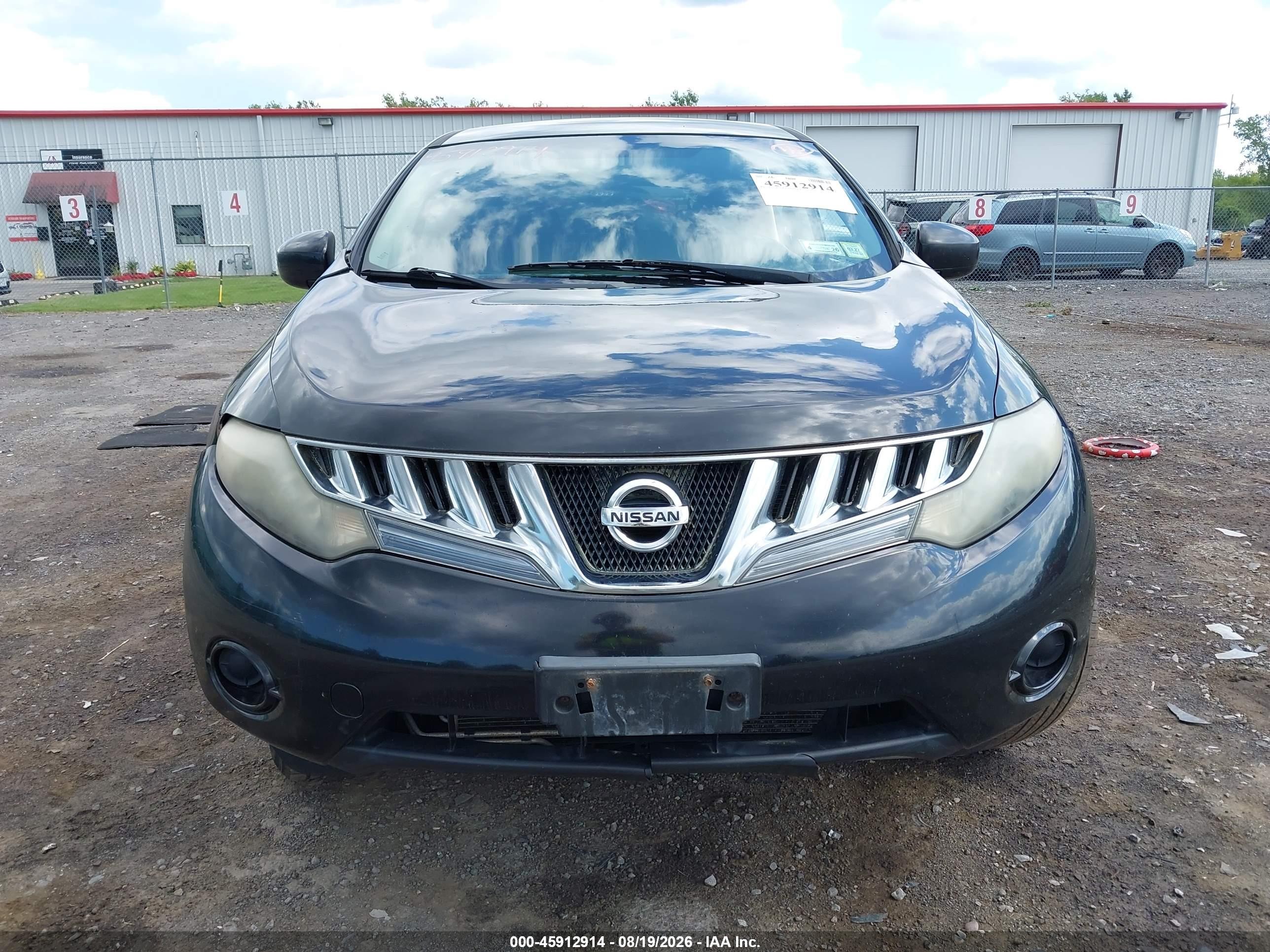 2010 Nissan Murano S Черный vin: JN8AZ1MW0AW128028