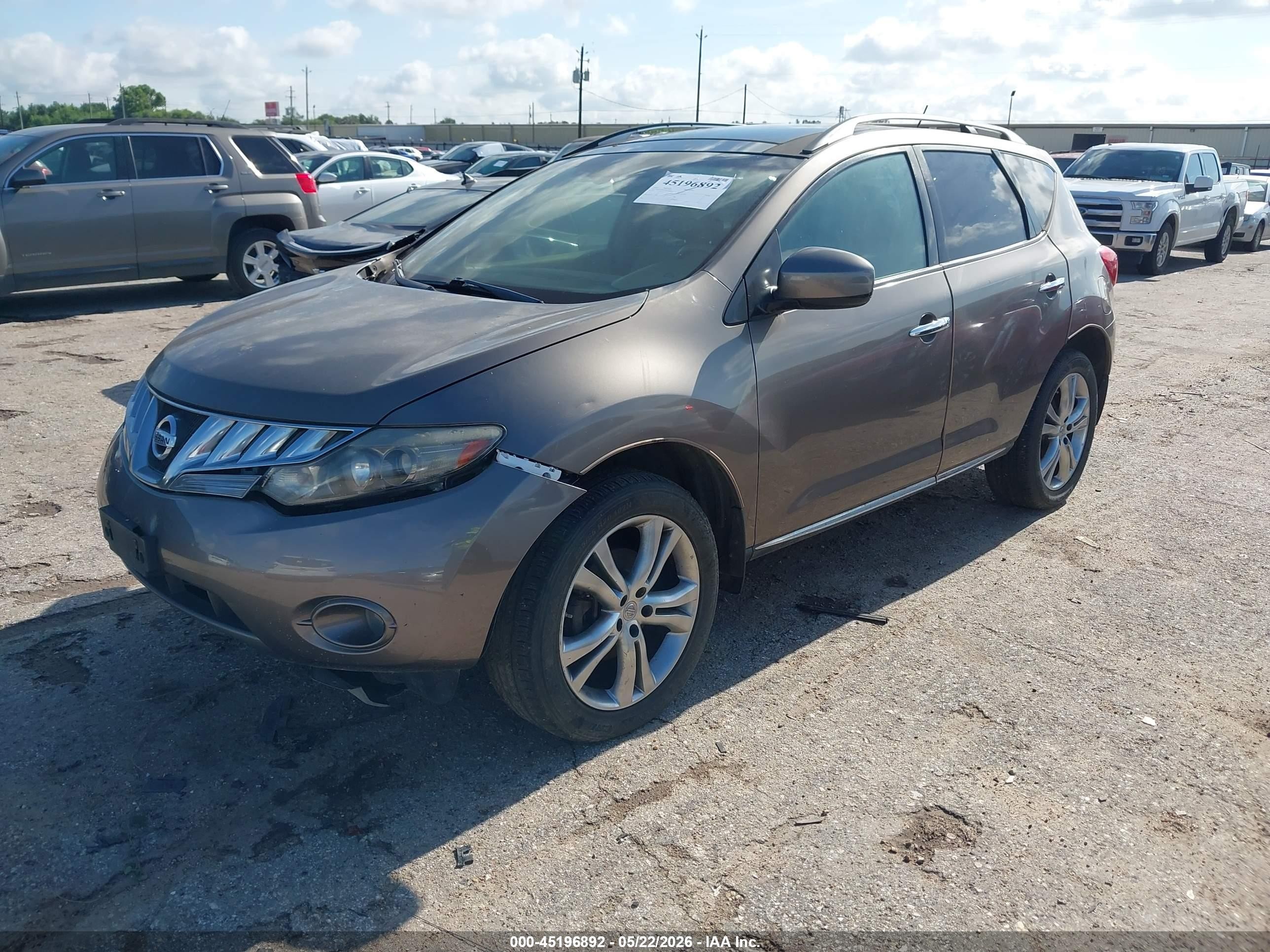 2010 Nissan Murano Le Dark Brown vin: JN8AZ1MW0AW129258