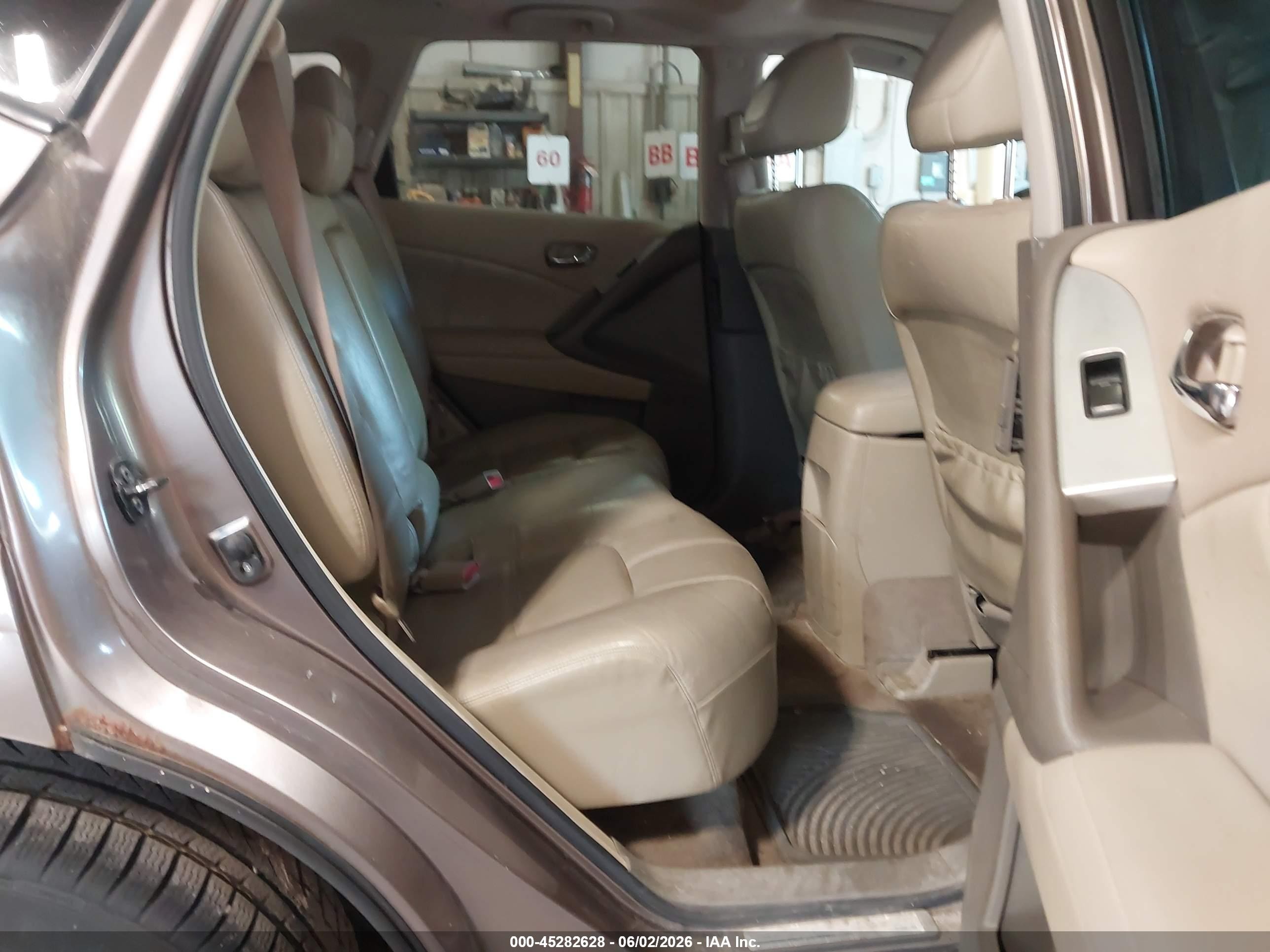 2011 Nissan Murano Sl Brown vin: JN8AZ1MW0BW152136