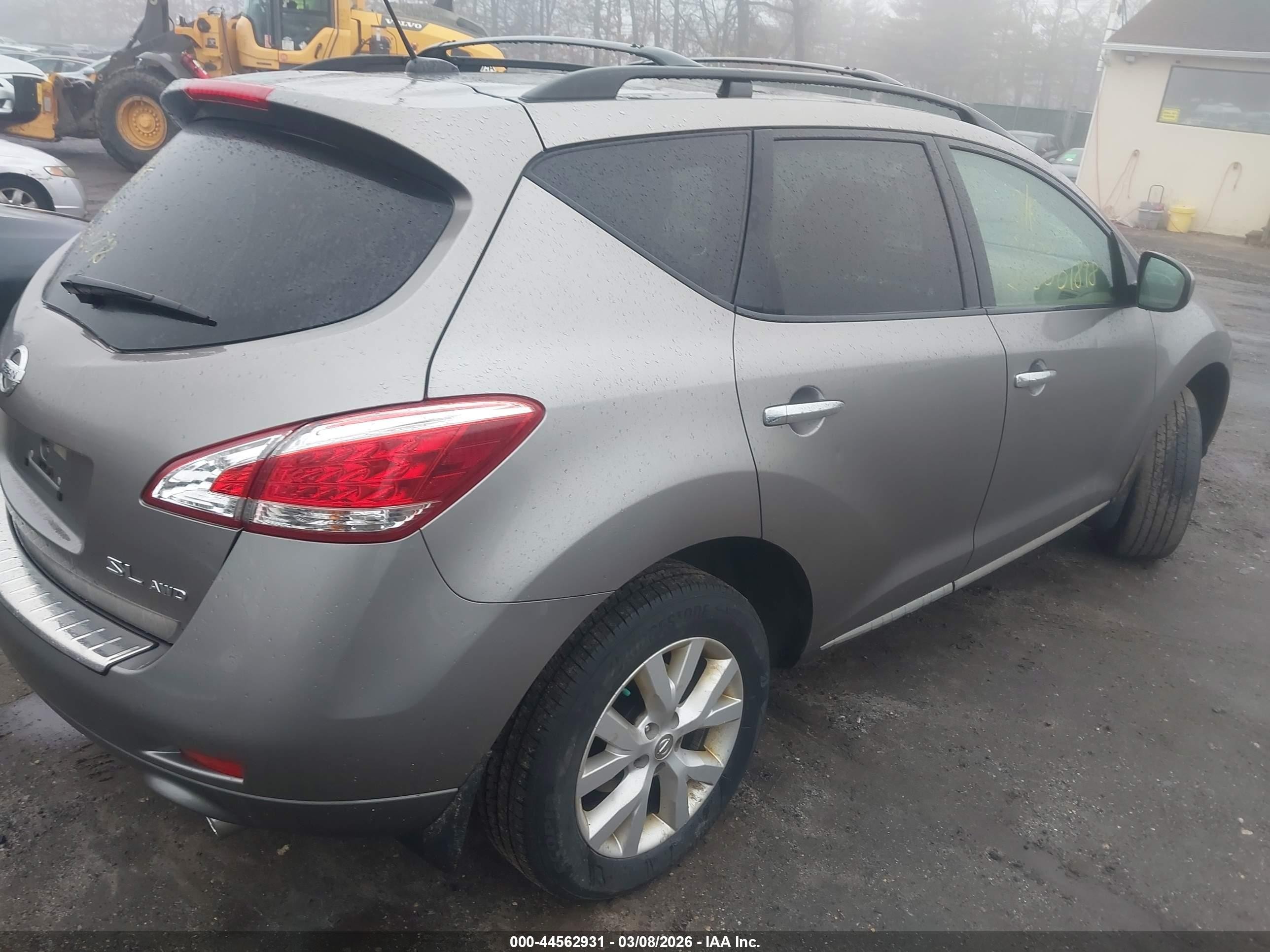 2011 Nissan Murano Sl Gray vin: JN8AZ1MW0BW185590