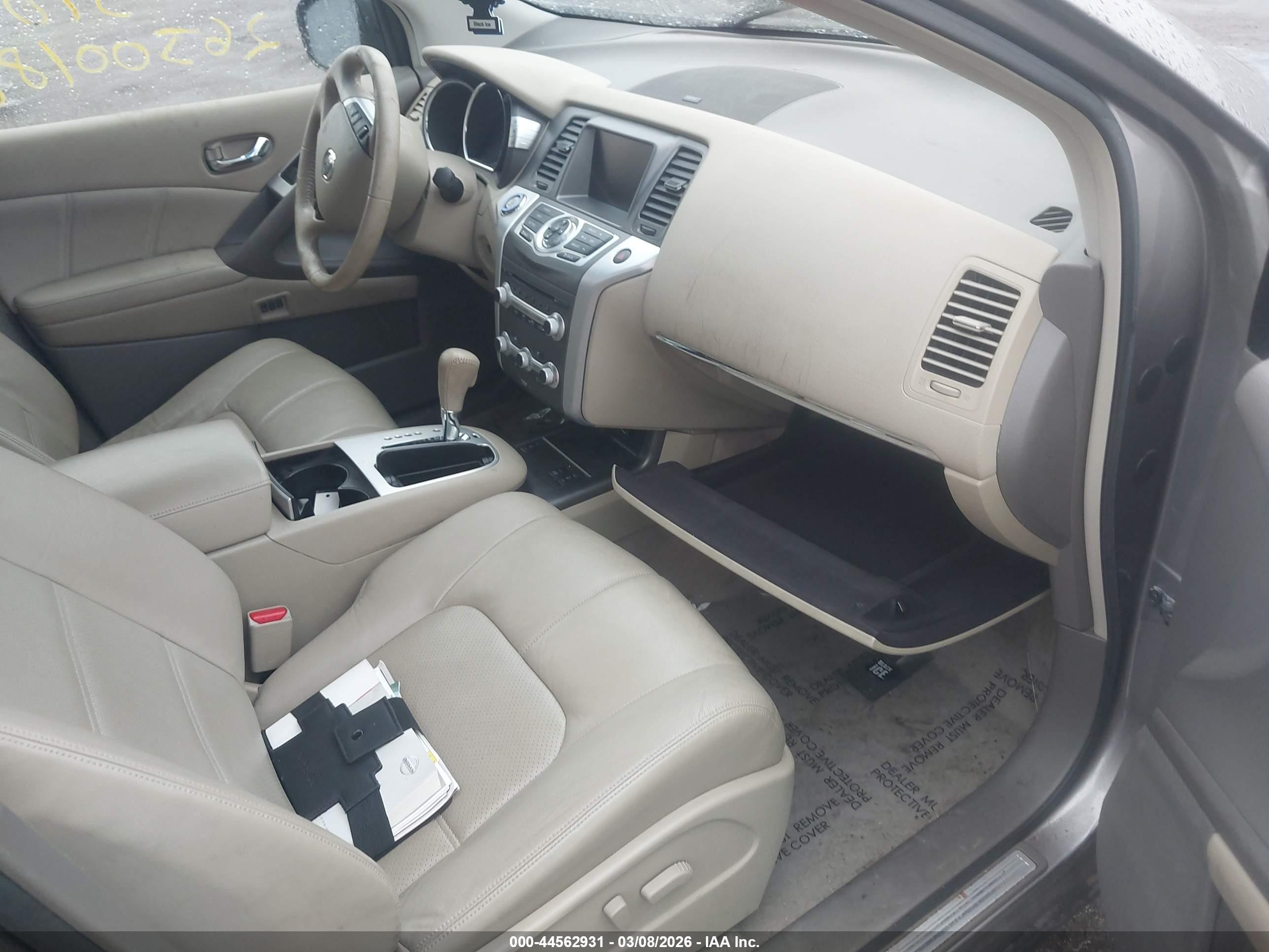 2011 Nissan Murano Sl Gray vin: JN8AZ1MW0BW185590