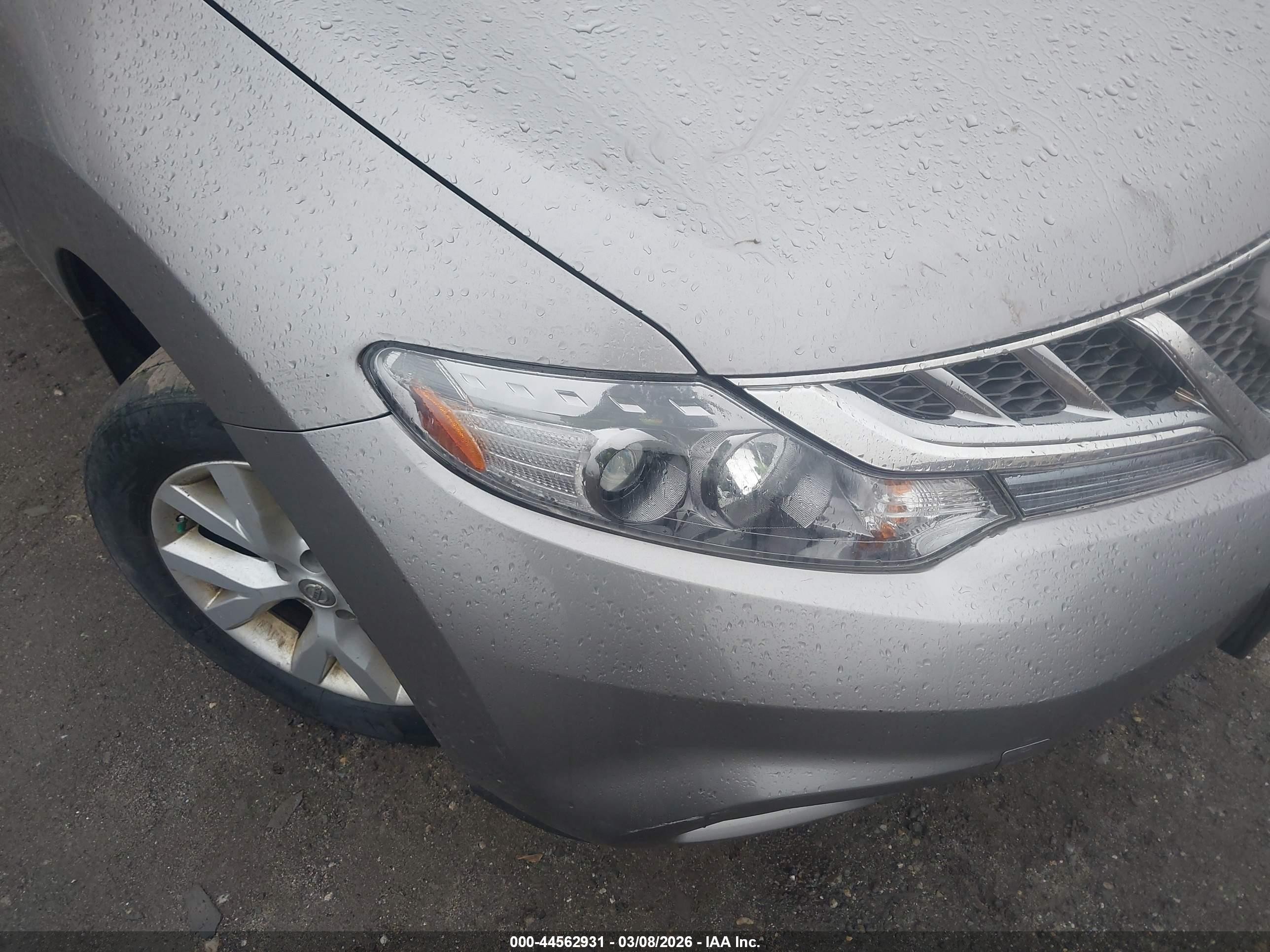 2011 Nissan Murano Sl Gray vin: JN8AZ1MW0BW185590