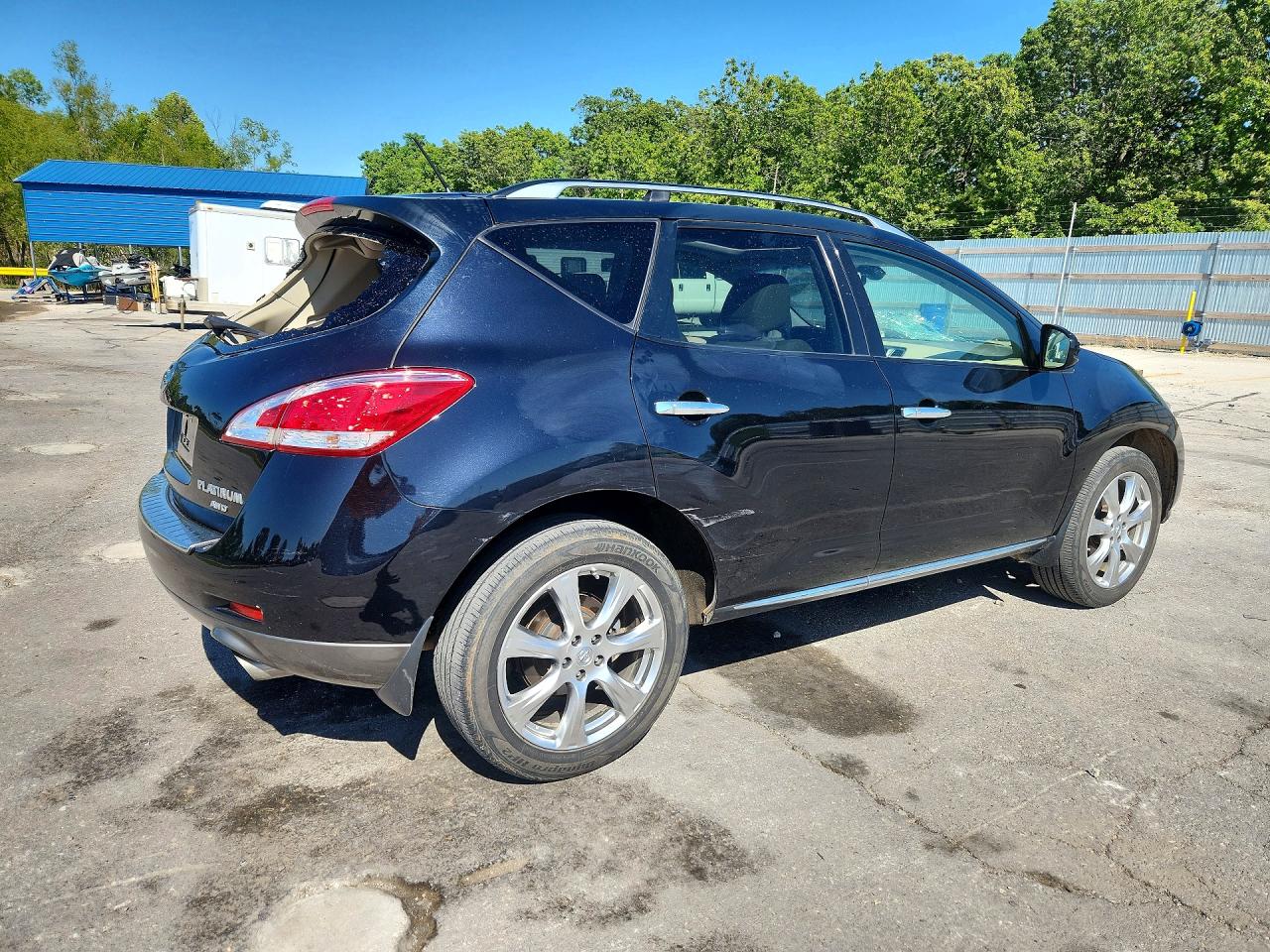 2012 Nissan Murano S Black vin: JN8AZ1MW0CW218248