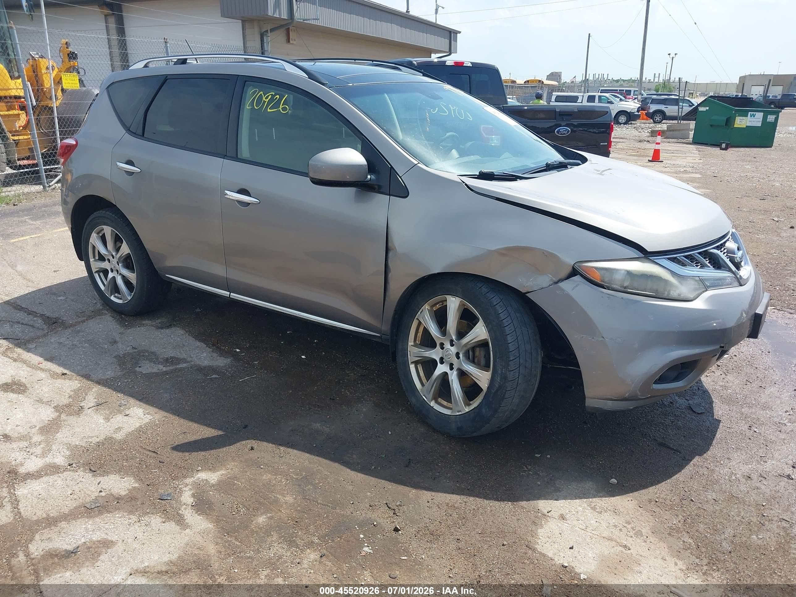 2012 Nissan Murano Le Gray vin: JN8AZ1MW0CW221568