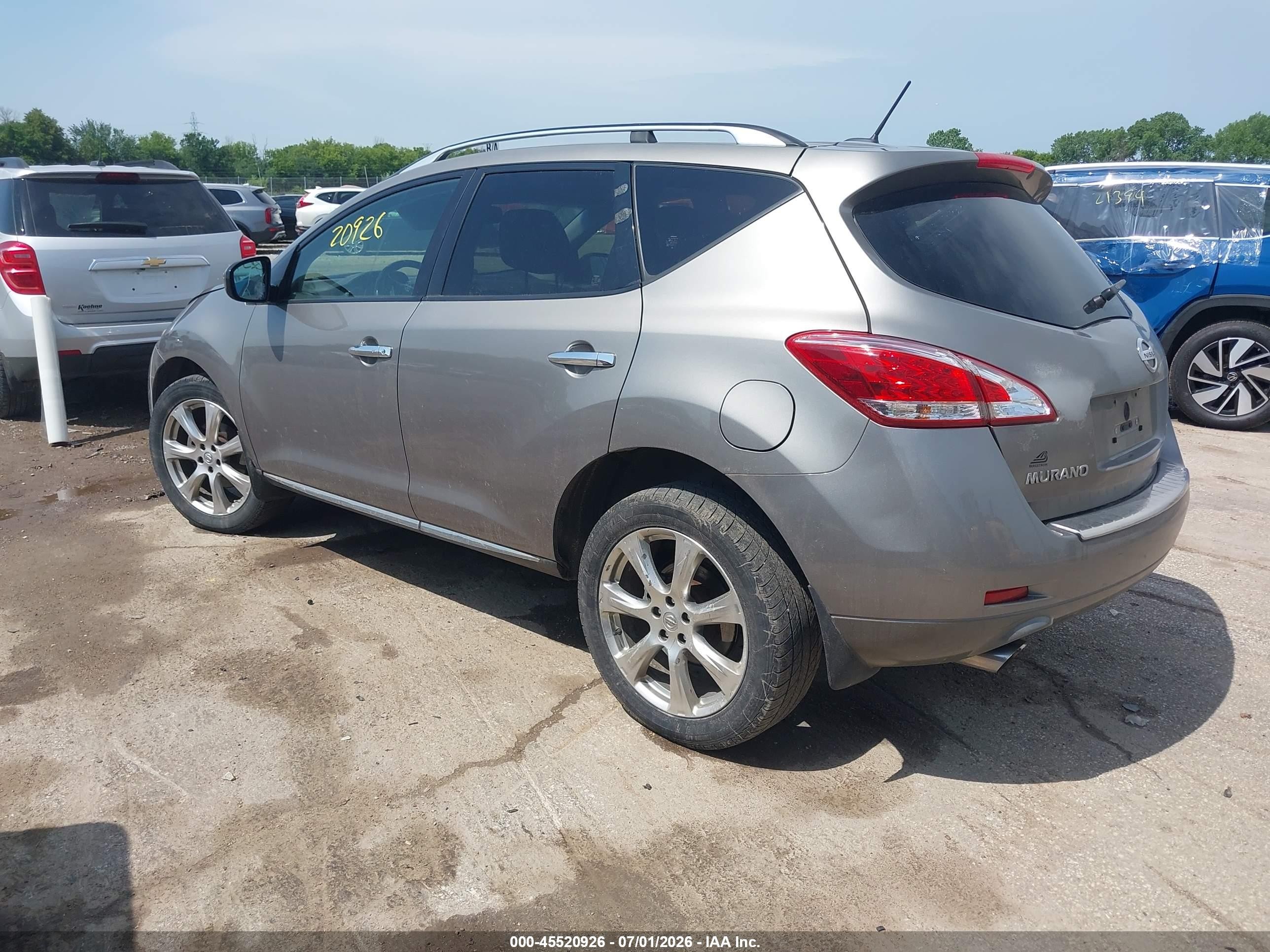 2012 Nissan Murano Le Gray vin: JN8AZ1MW0CW221568