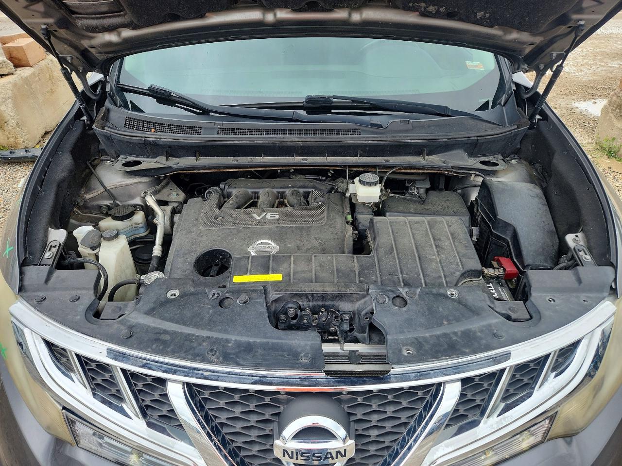 2013 Nissan Murano S Gray vin: JN8AZ1MW0DW301194