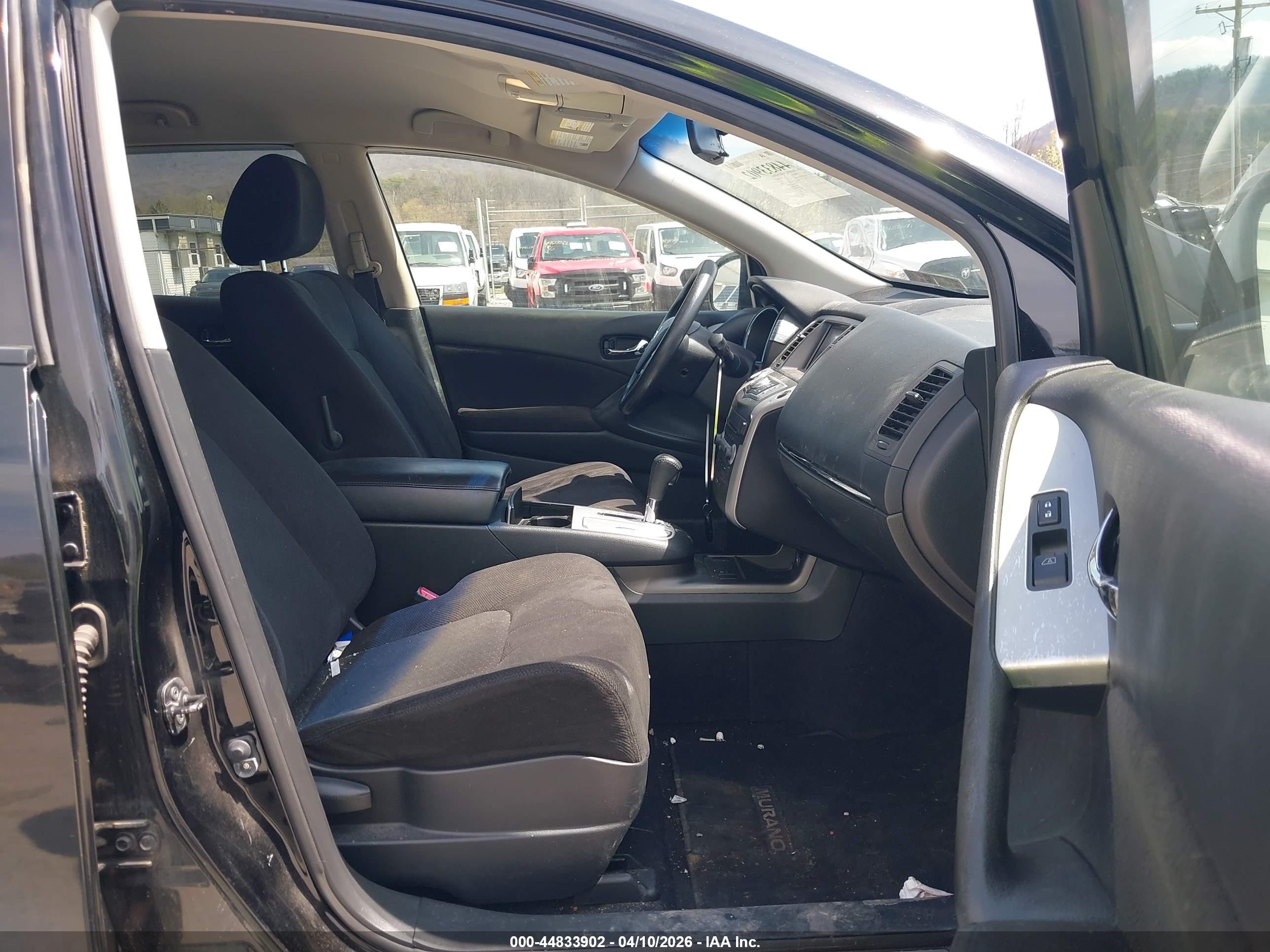 2013 Nissan Murano S Black vin: JN8AZ1MW0DW316827