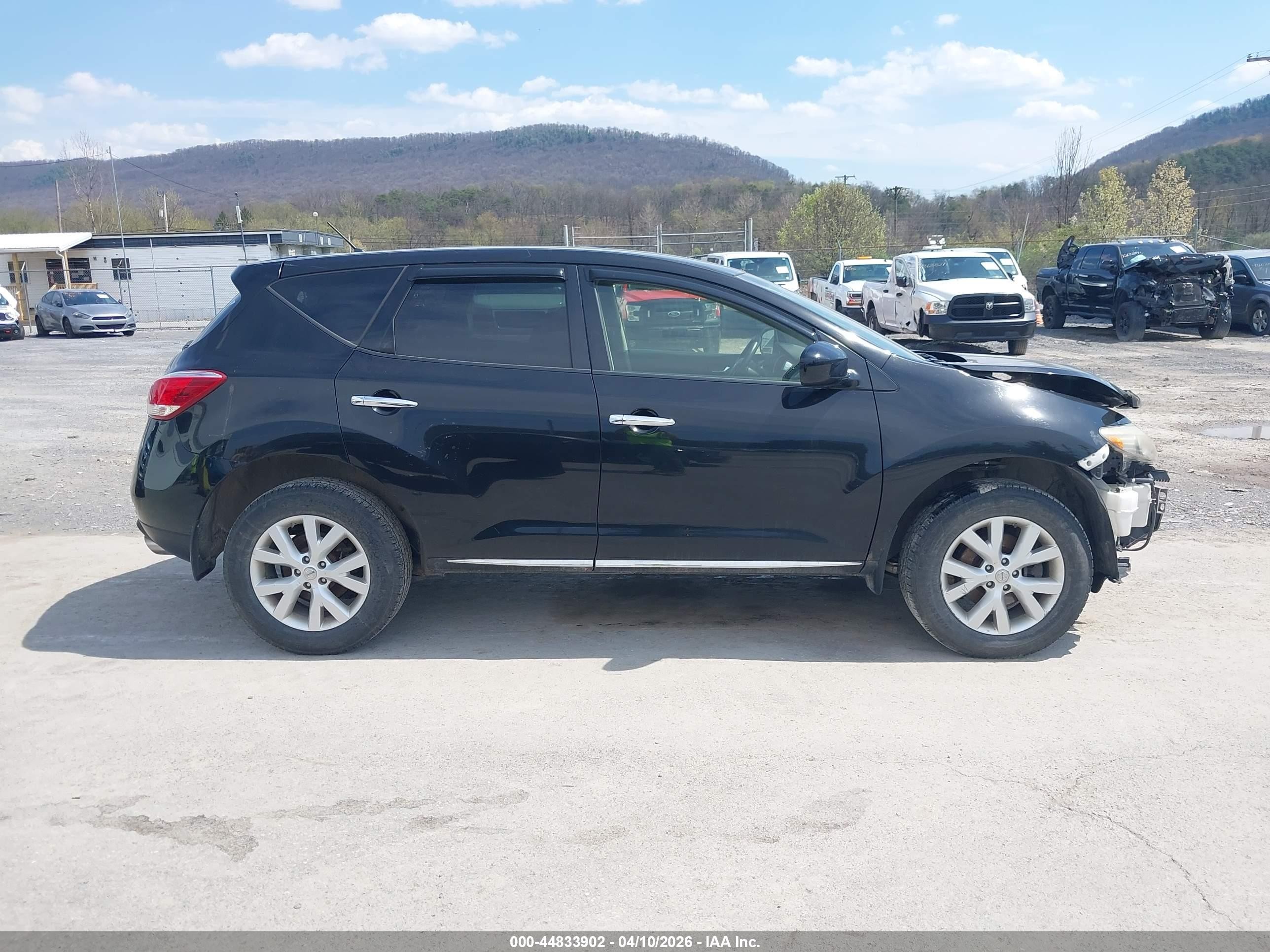 2013 Nissan Murano S Black vin: JN8AZ1MW0DW316827