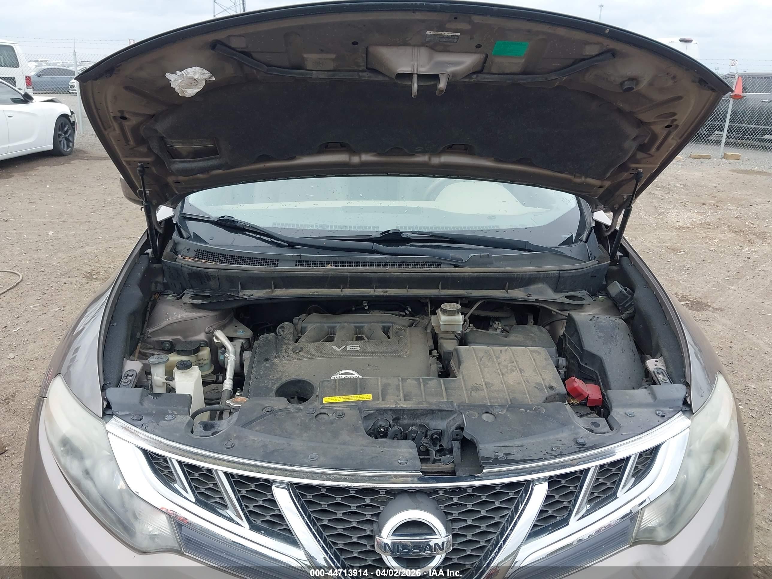 2014 Nissan Murano Sl Gold vin: JN8AZ1MW0EW511778