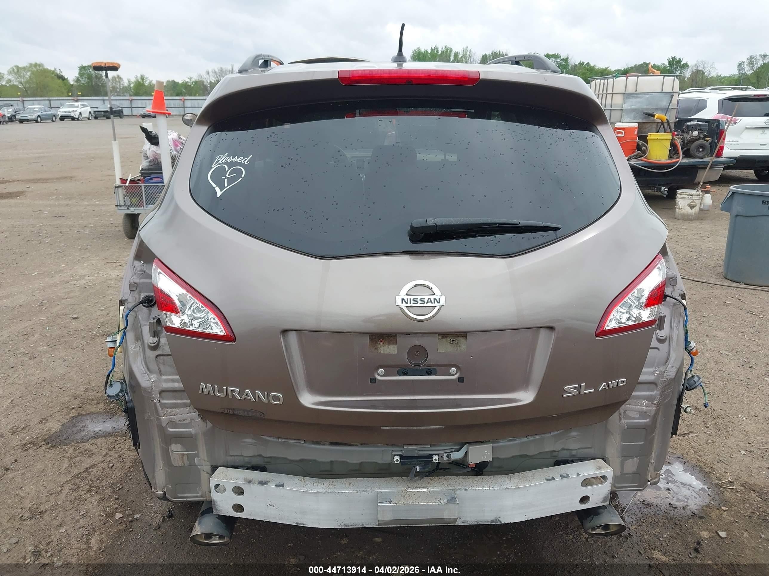 2014 Nissan Murano Sl Gold vin: JN8AZ1MW0EW511778